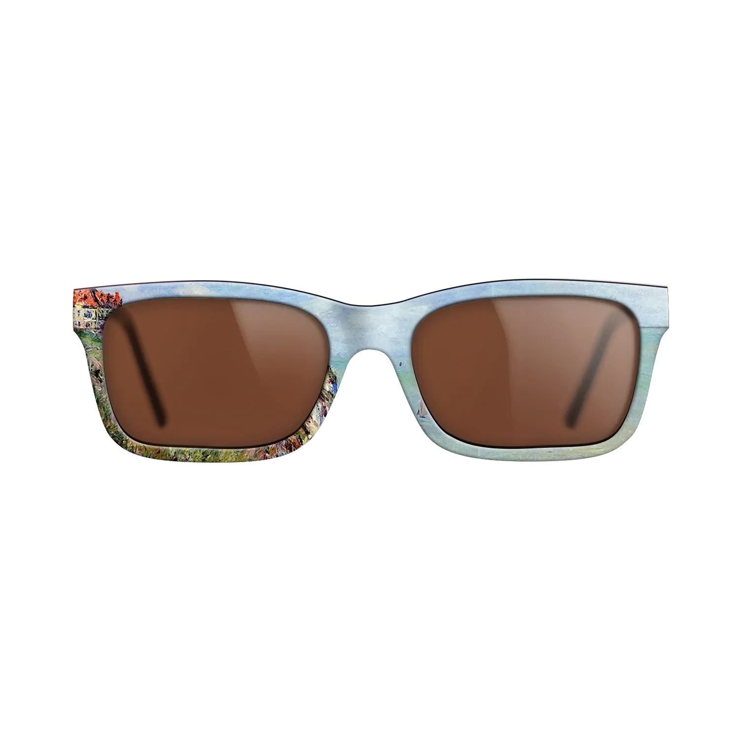 Oil Painting on Straight Grain Walnut: Rococo - Cliff at Dieppe, 1882 - Claude Monet - The Sage - Rectangle - 1289 - SIRIS wood optic