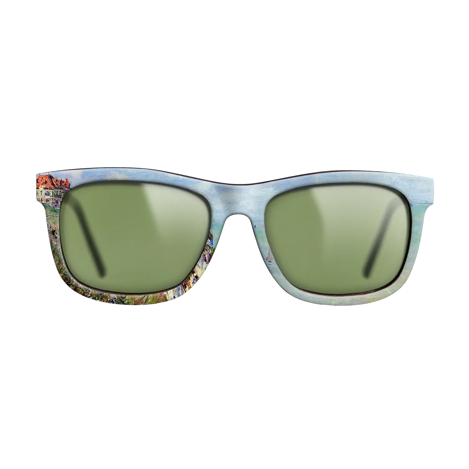 Oil Painting on Straight Grain Walnut: Rococo - Cliff at Dieppe, 1882 - Claude Monet - The Hero - Square - 1289 - SIRIS wood optic