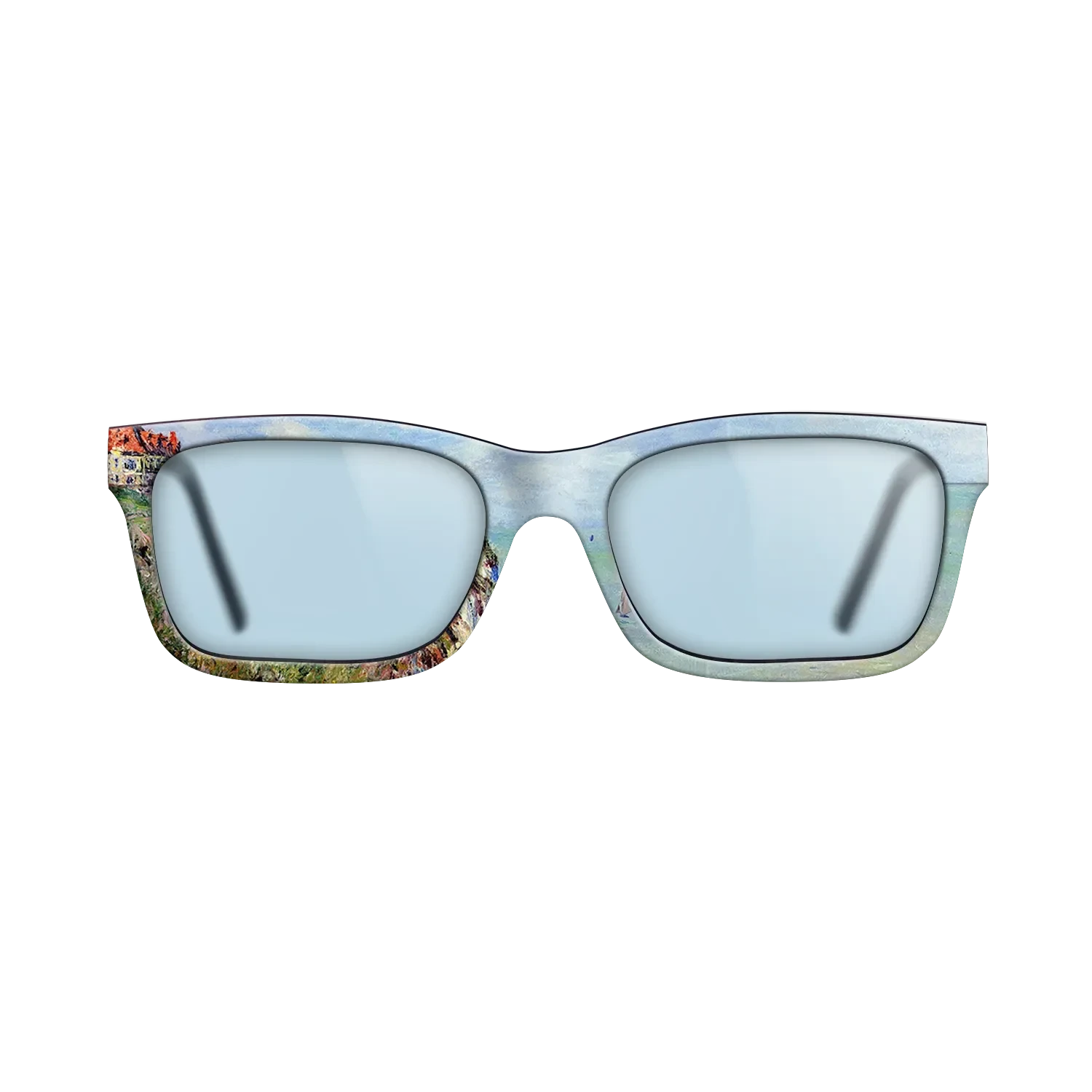 Oil Painting on Straight Grain Walnut: Rococo - Cliff at Dieppe, 1882 - Claude Monet - The Sage - Rectangle - 1289 - SIRIS wood optic