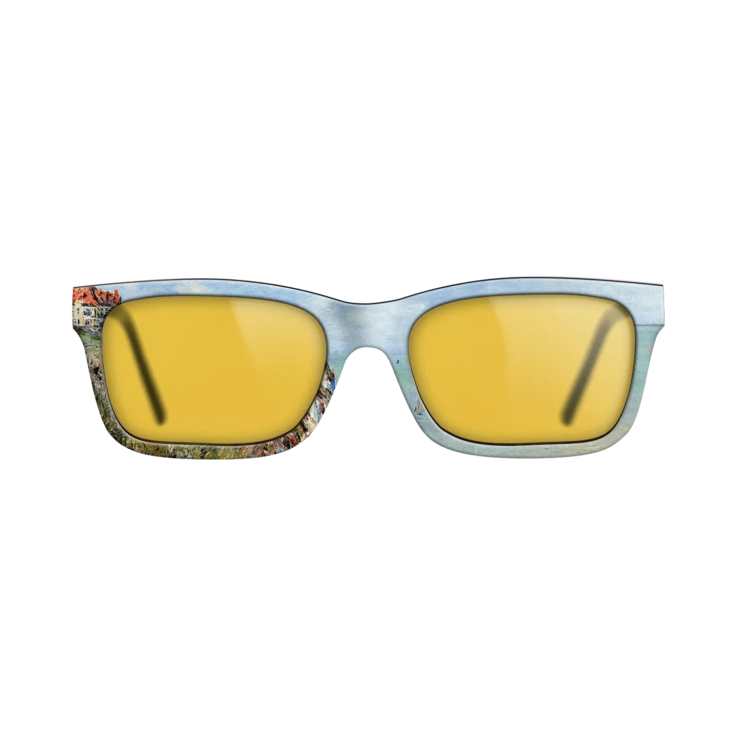 Oil Painting on Straight Grain Walnut: Rococo - Cliff at Dieppe, 1882 - Claude Monet - The Sage - Rectangle - 1289 - SIRIS wood optic