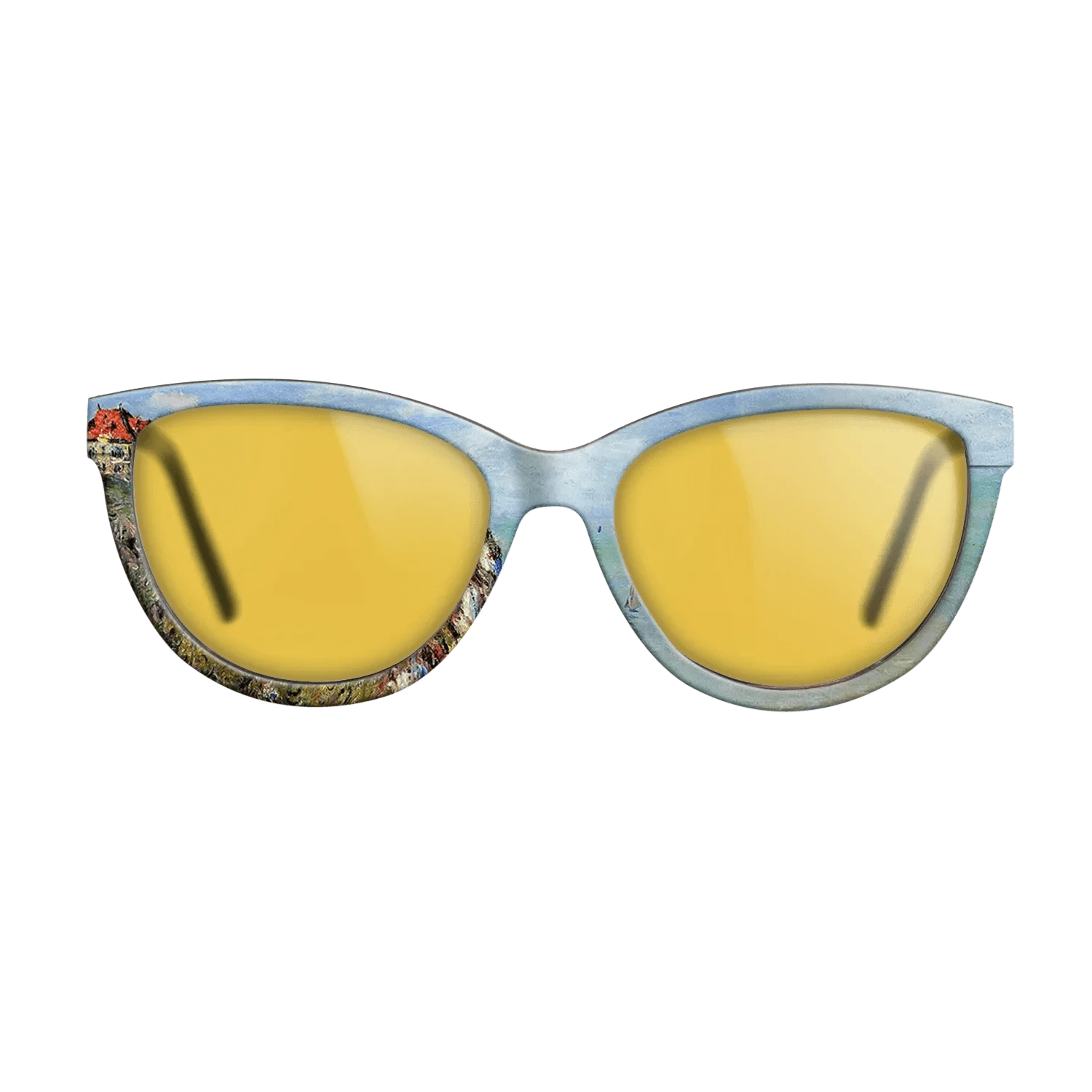 Oil Painting on Straight Grain Walnut: Rococo - Cliff at Dieppe, 1882 - Claude Monet - The Maiden - Cat - 1289 - SIRIS wood optic