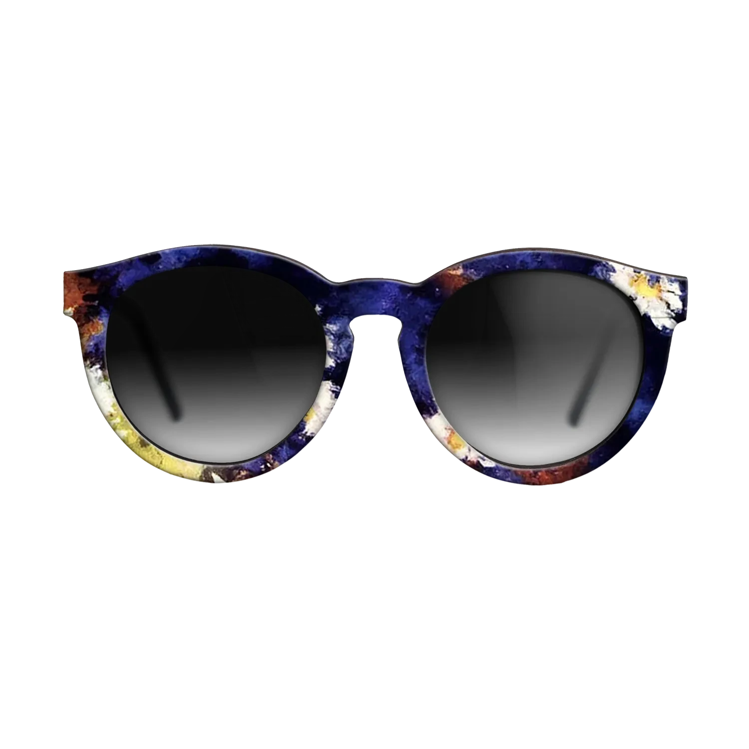 Oil Painting on Straight Grain Walnut: Rococo - Cornflowers - Stefan Luchian - The Rebel - Round - 1588 - SIRIS wood optic