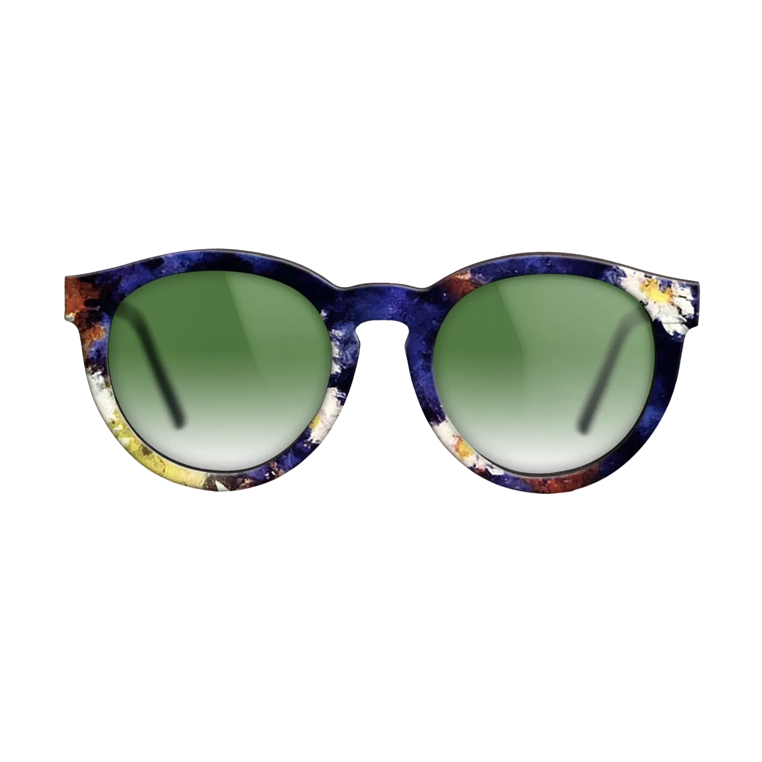 Oil Painting on Straight Grain Walnut: Rococo - Cornflowers - Stefan Luchian - The Rebel - Round - 1588 - SIRIS wood optic