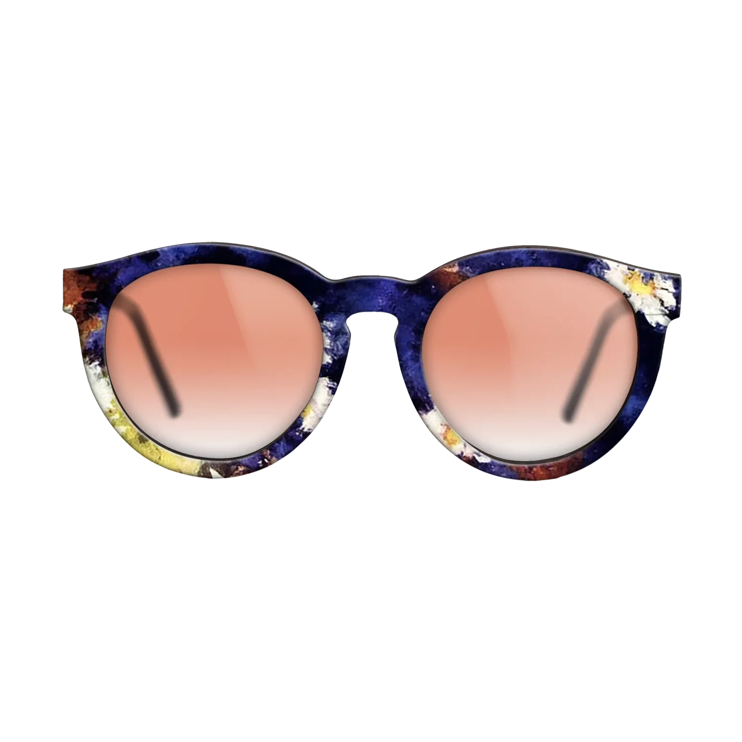 Oil Painting on Straight Grain Walnut: Rococo - Cornflowers - Stefan Luchian - The Rebel - Round - 1588 - SIRIS wood optic