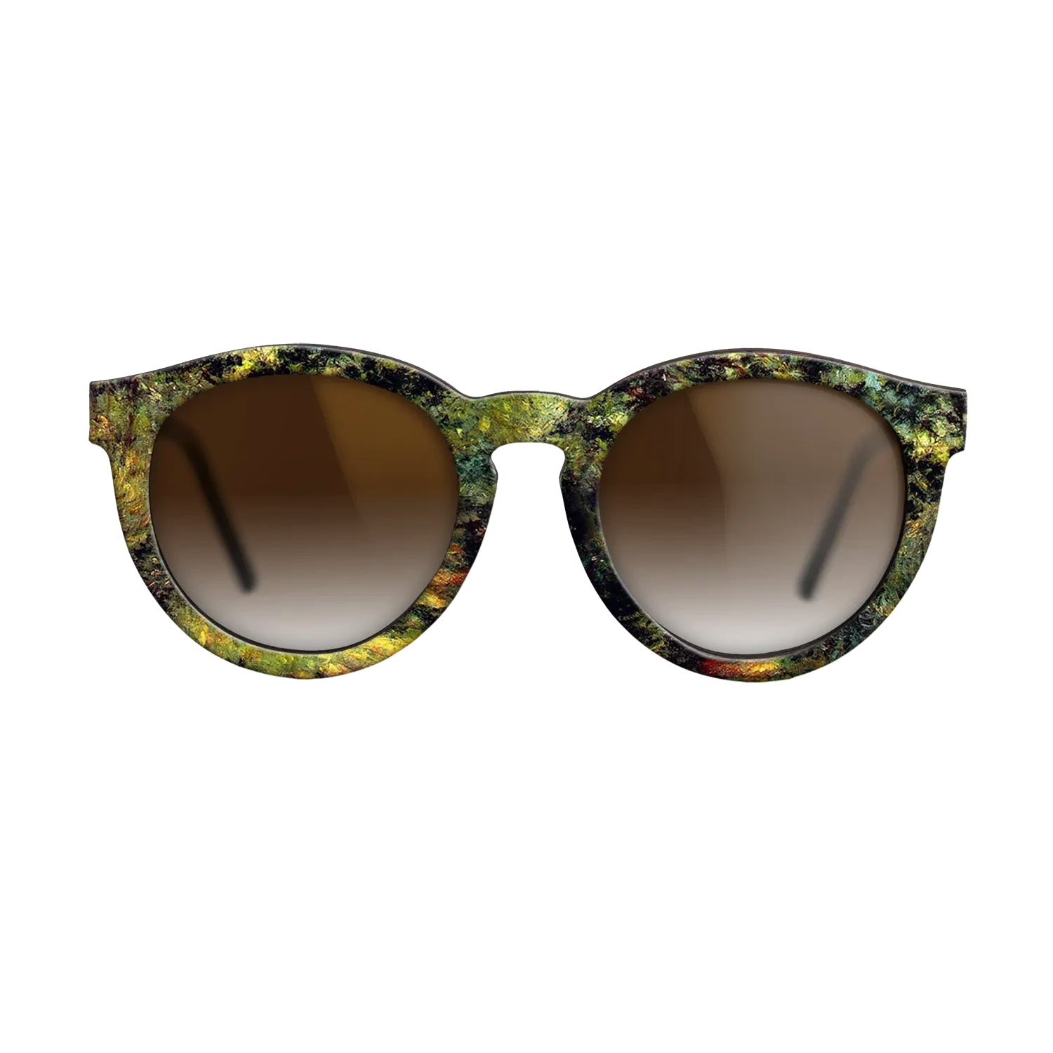 Oil Painting on Straight Grain Walnut: Rococo - Forest Path, 1875 - Pierre-Auguste Renoir - The Rebel - Round - 1596 - SIRIS wood optic