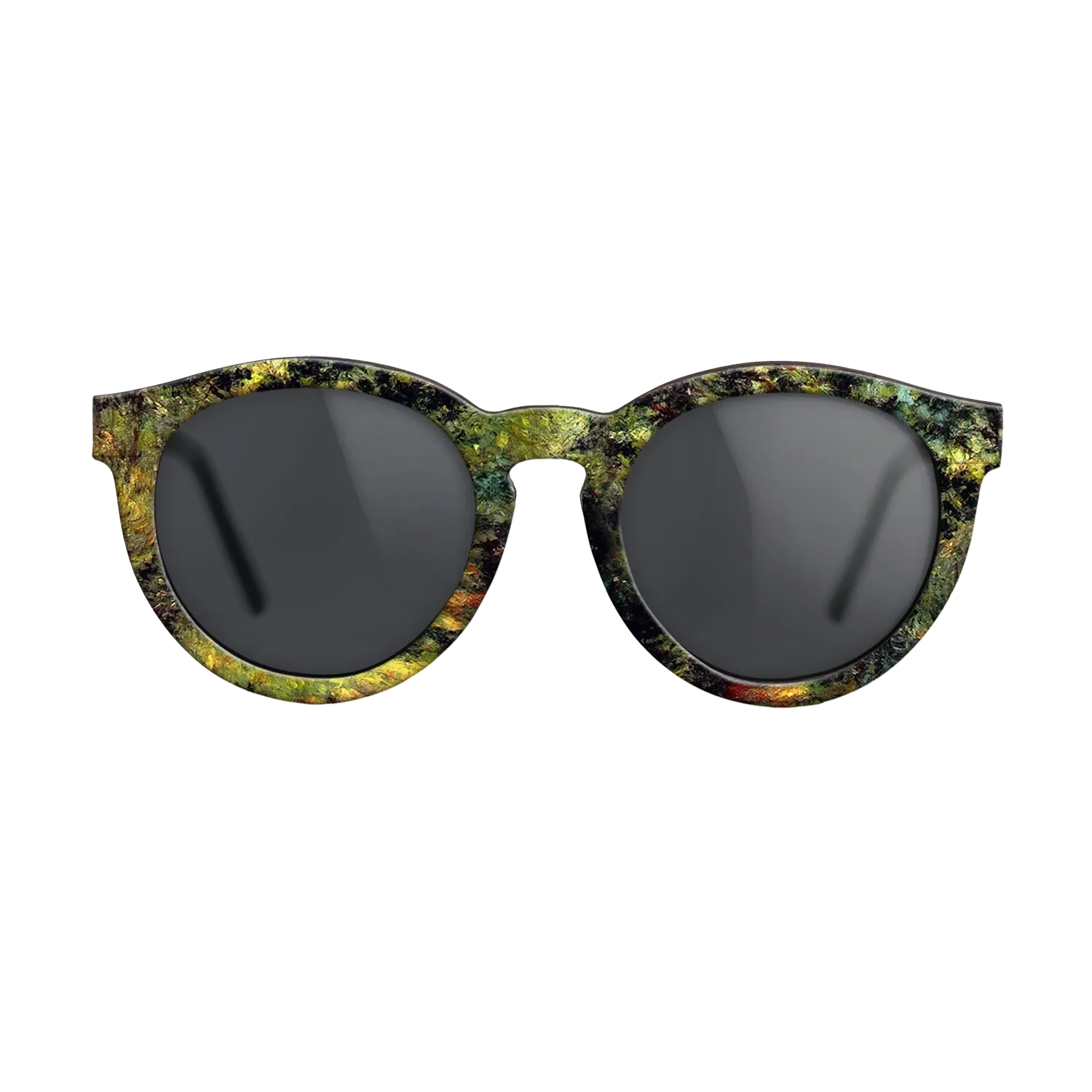 Oil Painting on Straight Grain Walnut: Rococo - Forest Path, 1875 - Pierre-Auguste Renoir - The Rebel - Round - 1596 - SIRIS wood optic