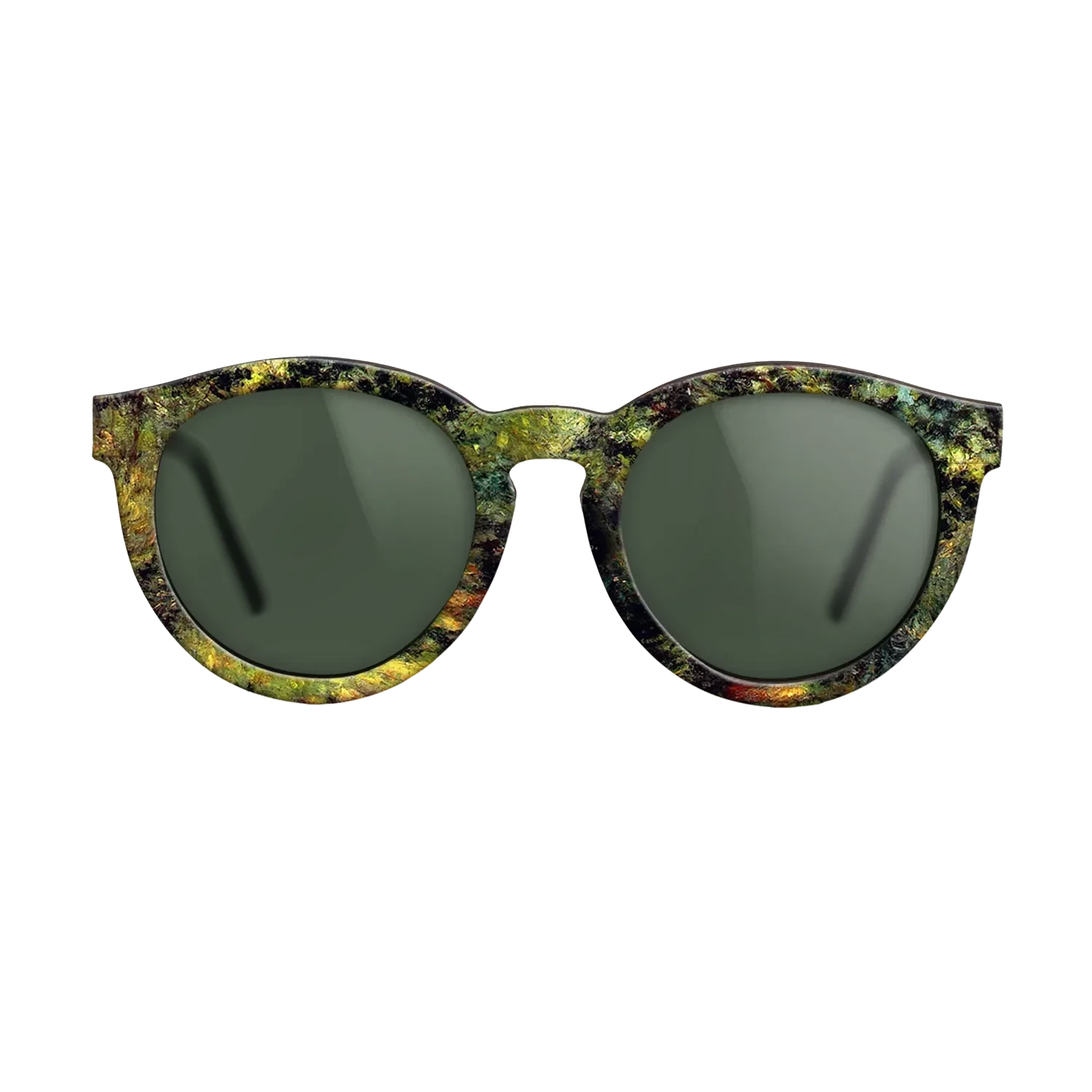 Oil Painting on Straight Grain Walnut: Rococo - Forest Path, 1875 - Pierre-Auguste Renoir - The Rebel - Round - 1596 - SIRIS wood optic