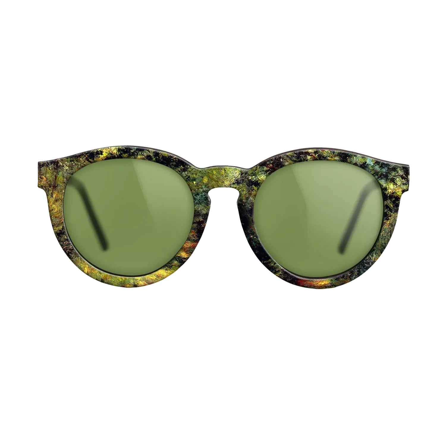 Oil Painting on Straight Grain Walnut: Rococo - Forest Path, 1875 - Pierre-Auguste Renoir - The Rebel - Round - 1596 - SIRIS wood optic