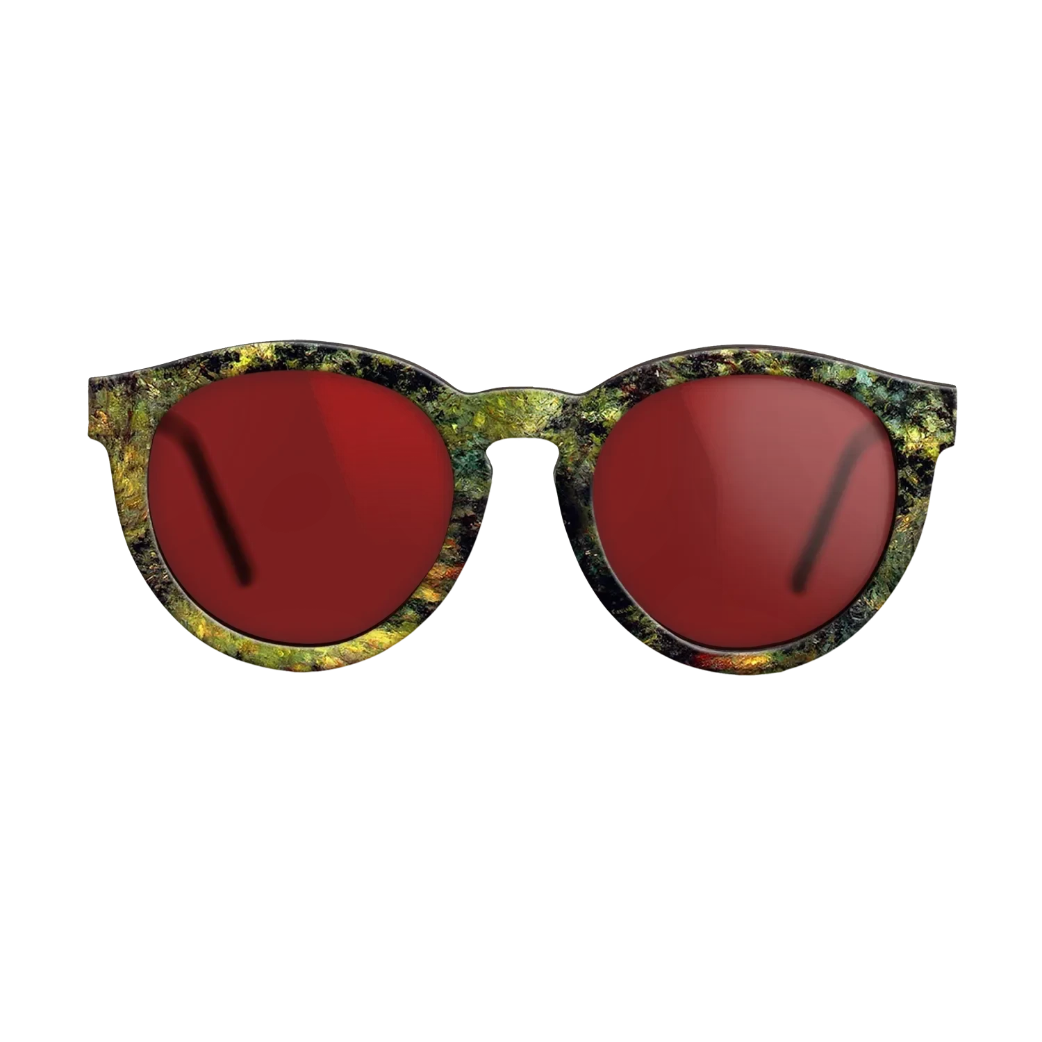 Oil Painting on Straight Grain Walnut: Rococo - Forest Path, 1875 - Pierre-Auguste Renoir - The Rebel - Round - 1596 - SIRIS wood optic