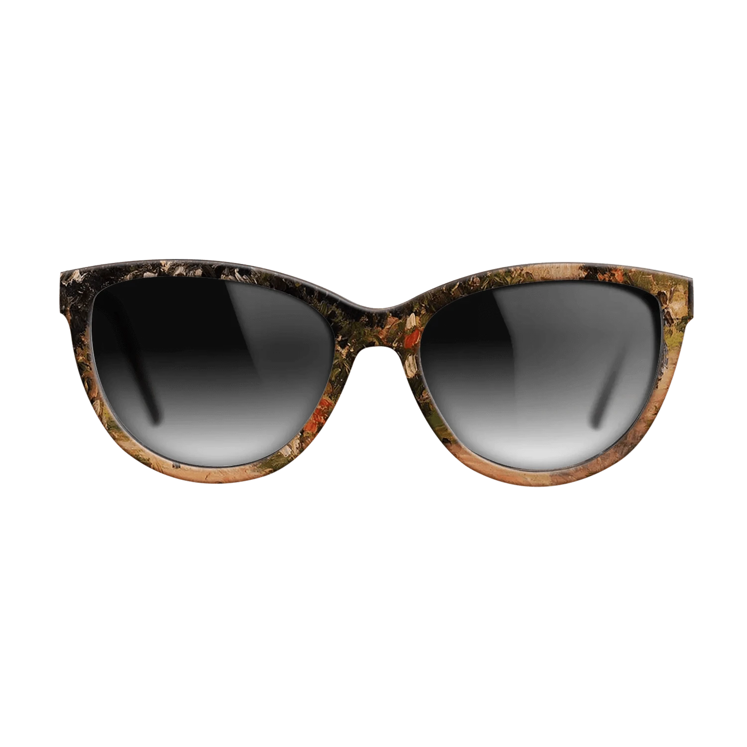 Oil Painting on Straight Grain Walnut: Rococo - Garden at Eragny, 1899 - Camille Pissarro - The Maiden - Cat - 1371 - SIRIS wood optic