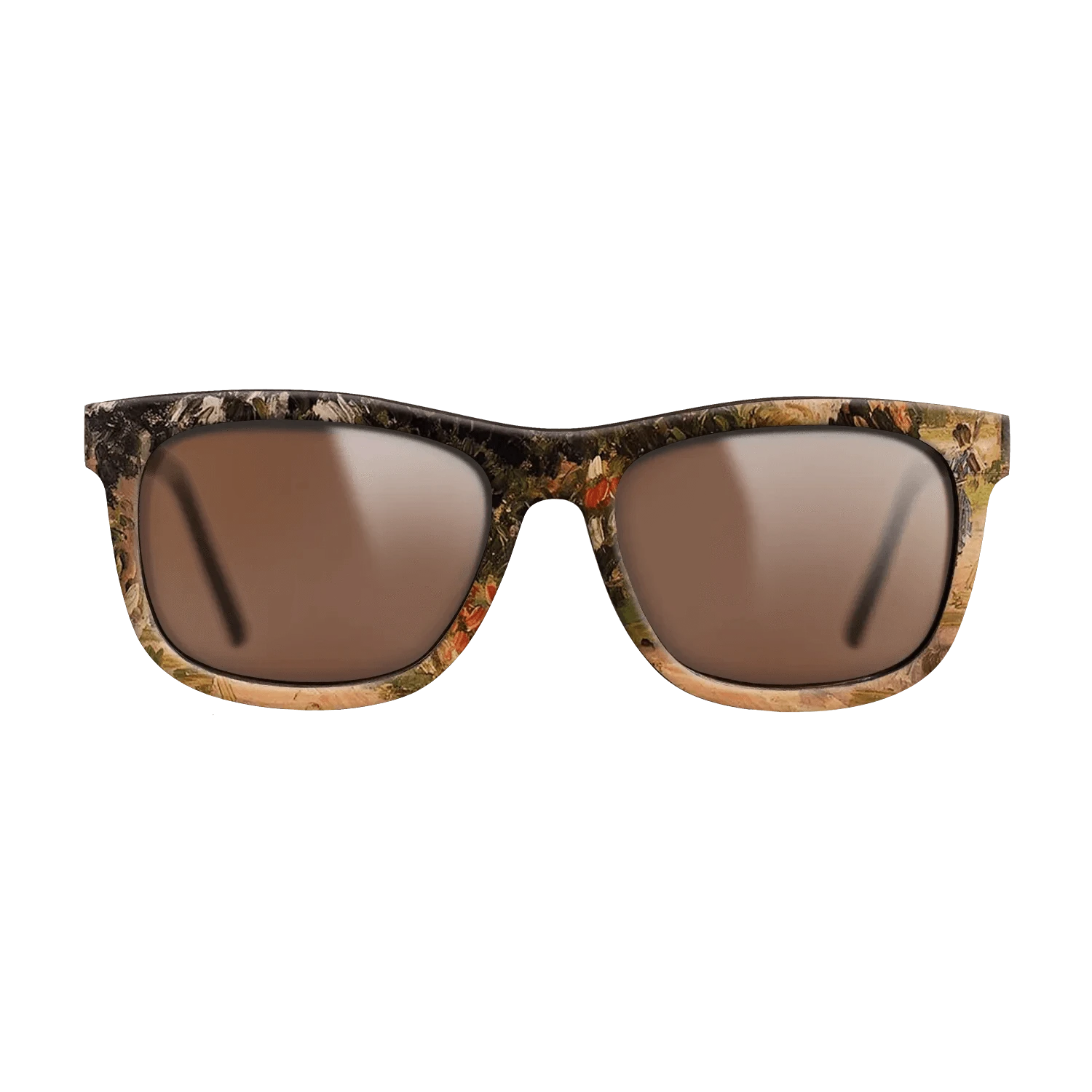 Oil Painting on Straight Grain Walnut: Rococo - Garden at Eragny, 1899 - Camille Pissarro - The Hero - Square - 1371 - SIRIS wood optic