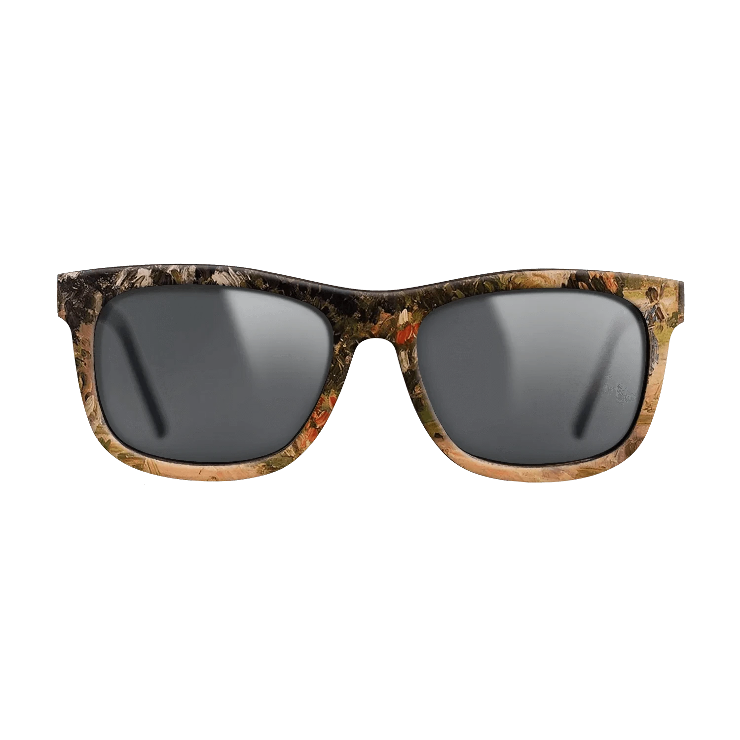 Oil Painting on Straight Grain Walnut: Rococo - Garden at Eragny, 1899 - Camille Pissarro - The Hero - Square - 1371 - SIRIS wood optic