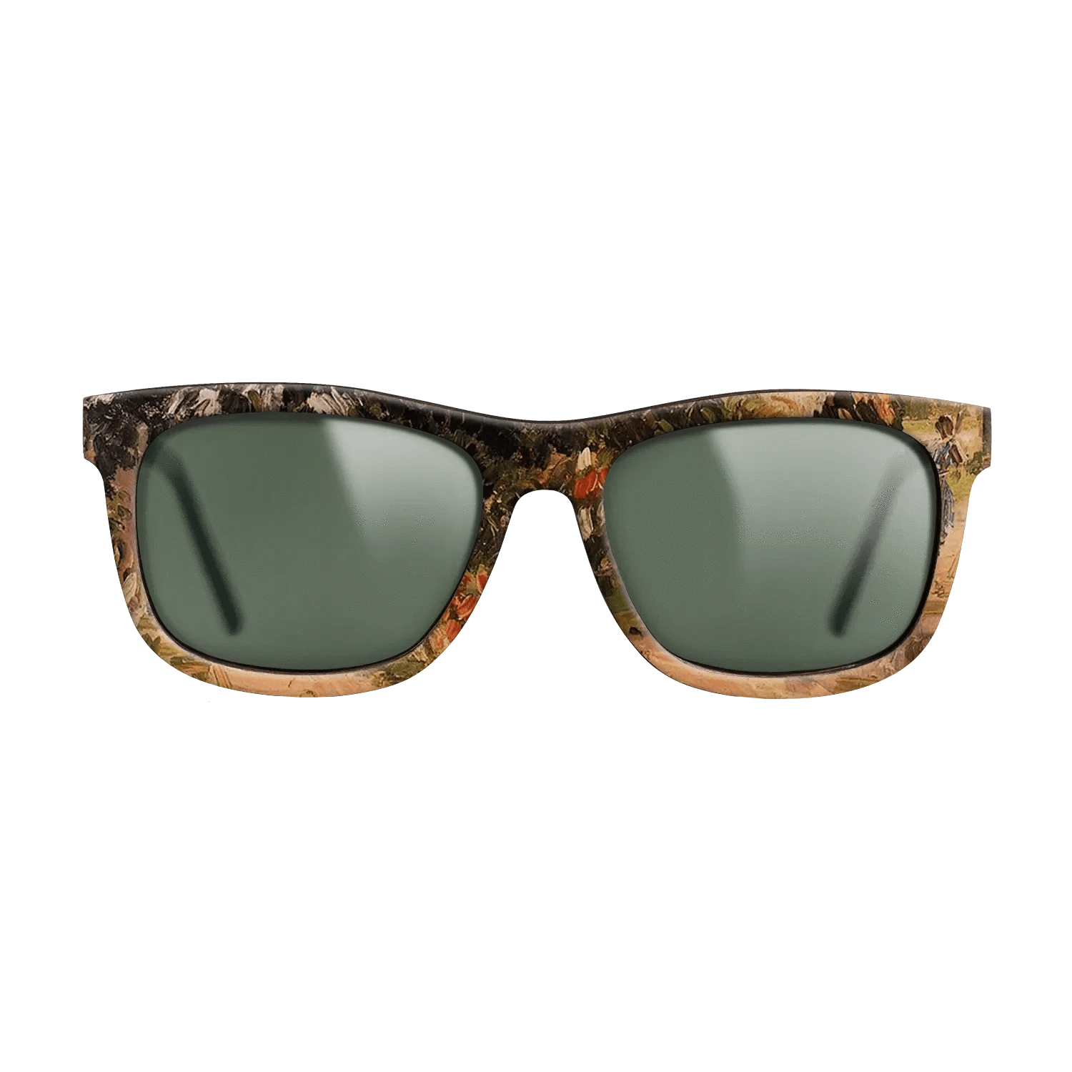 Oil Painting on Straight Grain Walnut: Rococo - Garden at Eragny, 1899 - Camille Pissarro - The Hero - Square - 1371 - SIRIS wood optic