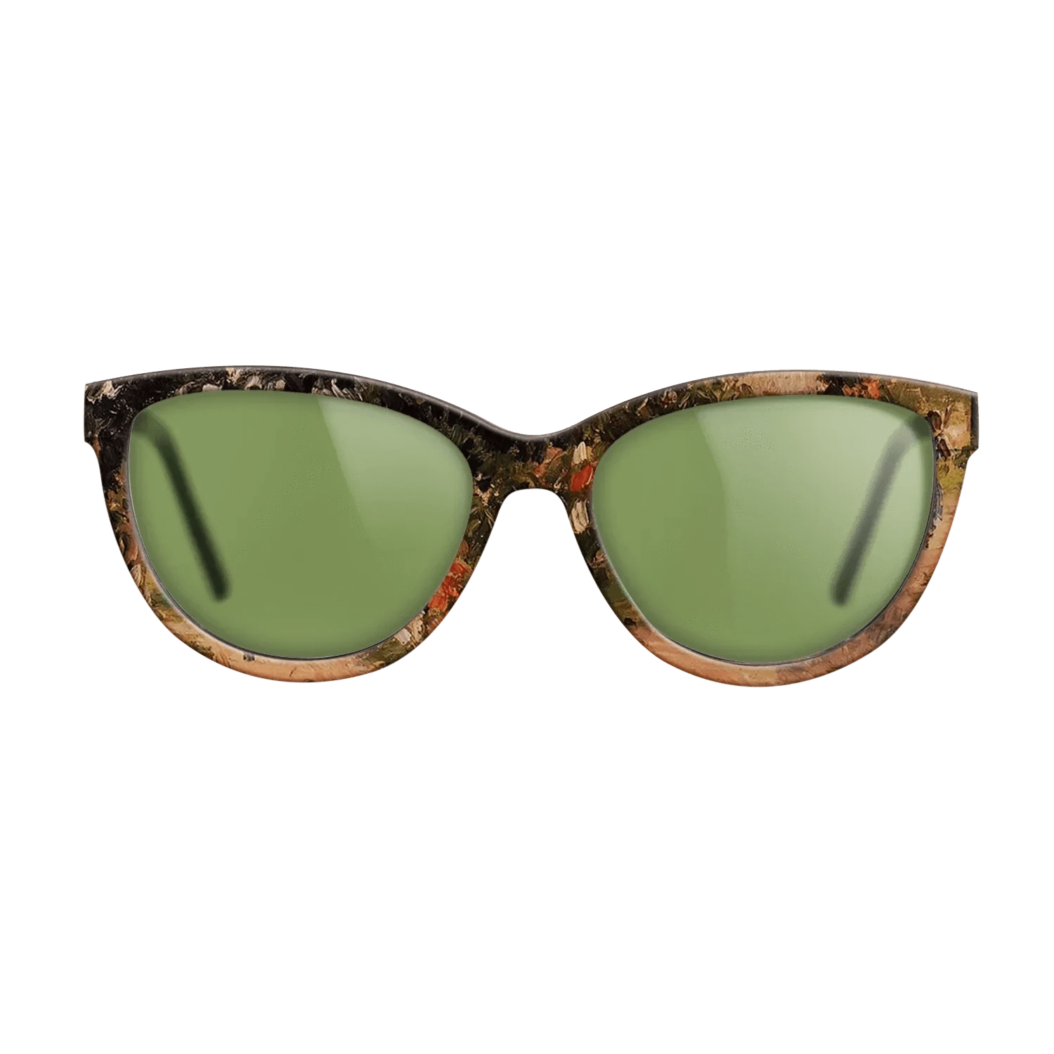 Oil Painting on Straight Grain Walnut: Rococo - Garden at Eragny, 1899 - Camille Pissarro - The Maiden - Cat - 1371 - SIRIS wood optic