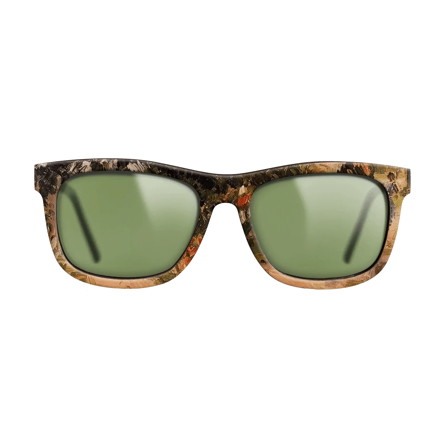 Oil Painting on Straight Grain Walnut: Rococo - Garden at Eragny, 1899 - Camille Pissarro - The Hero - Square - 1371 - SIRIS wood optic