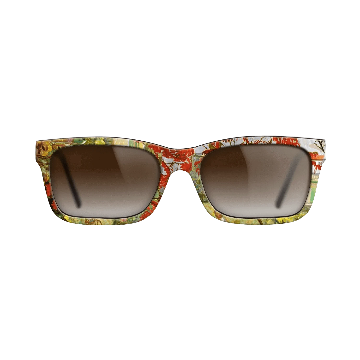 Oil Painting on Straight Grain Walnut: Rococo - Garden with Red Tree, 1909 - Pierre Bonnard - The Sage - Rectangle - 751 - SIRIS wood optic