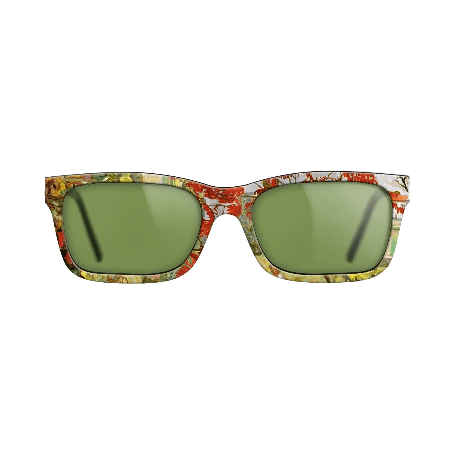 Oil Painting on Straight Grain Walnut: Rococo - Garden with Red Tree, 1909 - Pierre Bonnard - The Sage - Rectangle - 751 - SIRIS wood optic