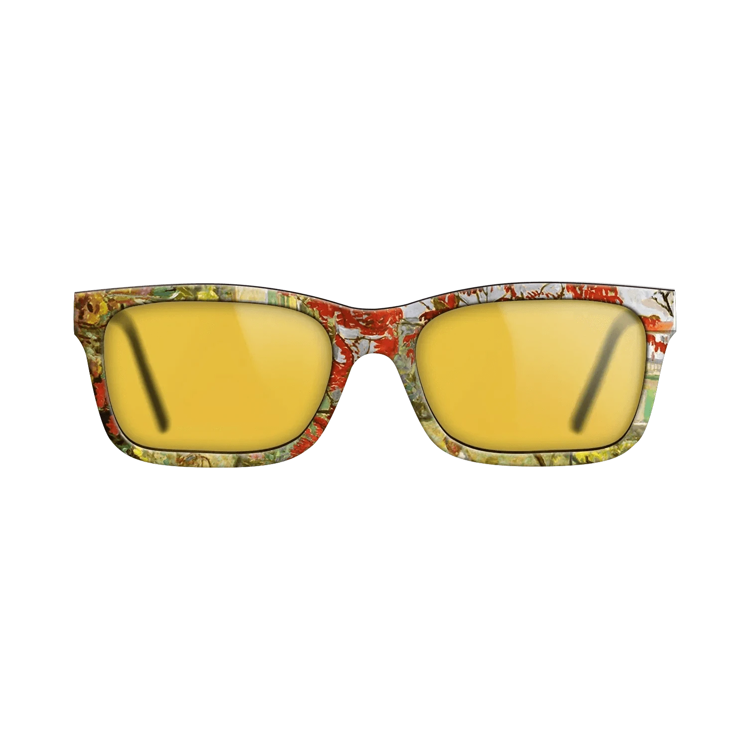 Oil Painting on Straight Grain Walnut: Rococo - Garden with Red Tree, 1909 - Pierre Bonnard - The Sage - Rectangle - 751 - SIRIS wood optic