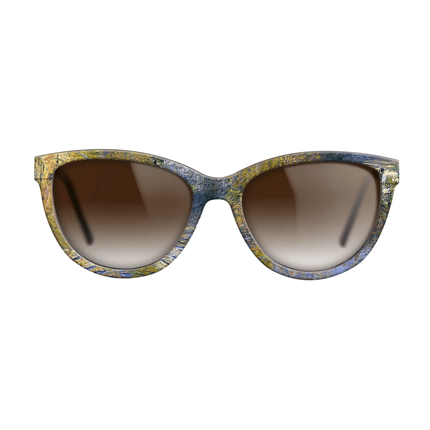 Oil Painting on Straight Grain Walnut: Rococo - Geese in the creek, 1874 - Claude Monet - The Maiden - Cat - 1945 - SIRIS wood optic