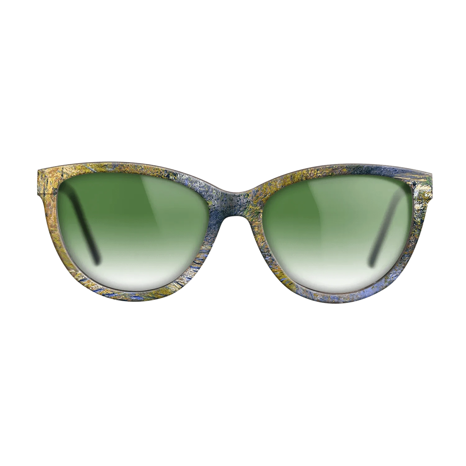 Oil Painting on Straight Grain Walnut: Rococo - Geese in the creek, 1874 - Claude Monet - The Maiden - Cat - 1945 - SIRIS wood optic