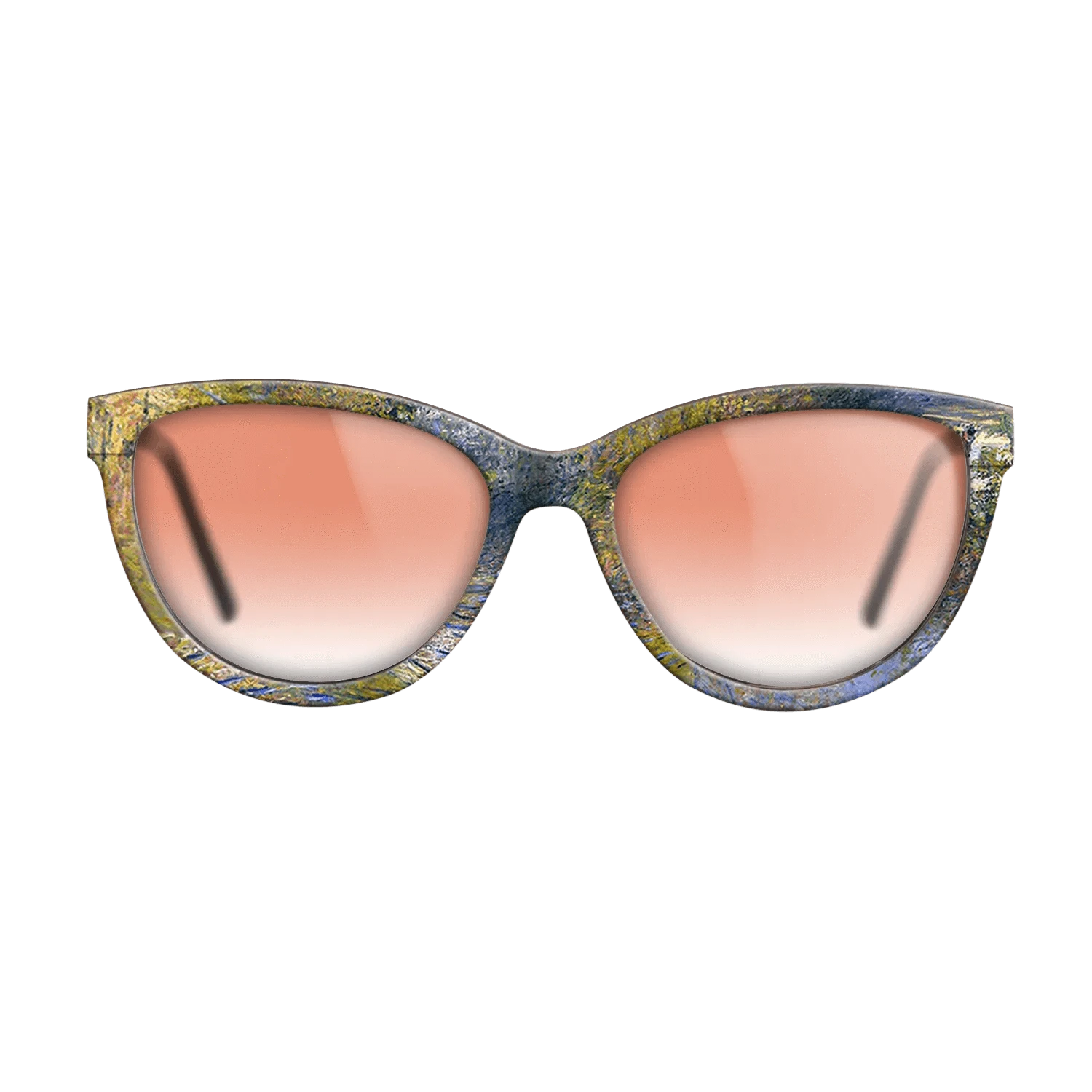 Oil Painting on Straight Grain Walnut: Rococo - Geese in the creek, 1874 - Claude Monet - The Maiden - Cat - 1945 - SIRIS wood optic