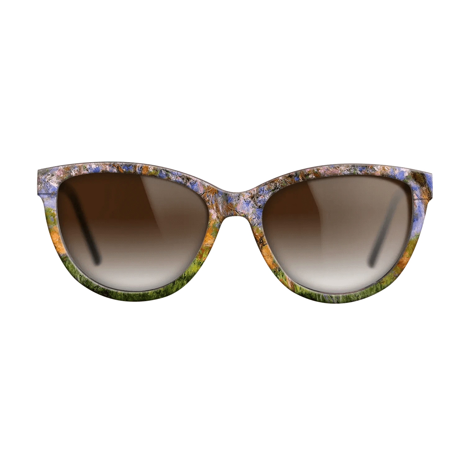 Oil Painting on Straight Grain Walnut: Rococo - Giverny in Springtime, 1899 - 1900 - Claude Monet - The Maiden - Cat - 1034 - SIRIS wood optic