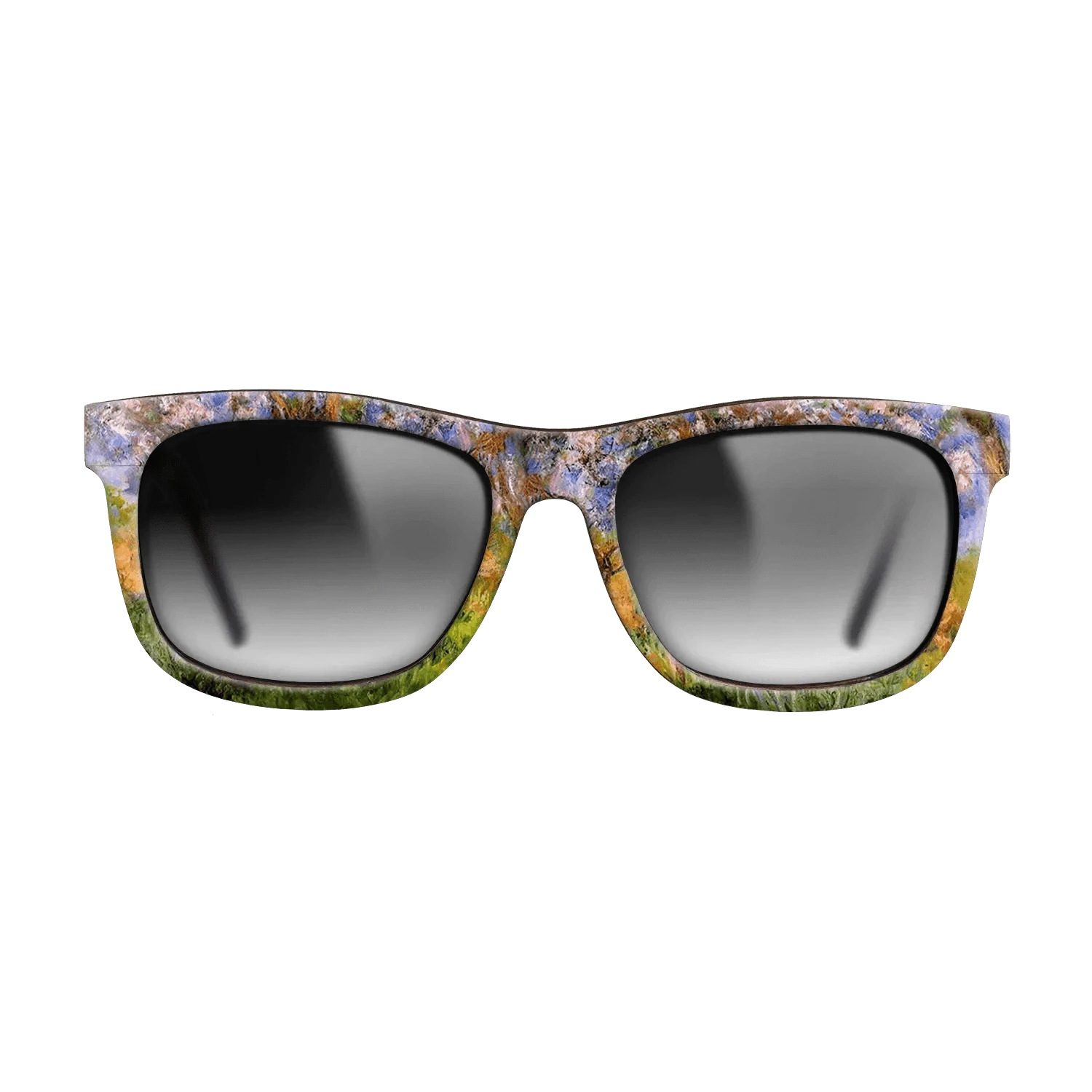 Oil Painting on Straight Grain Walnut: Rococo - Giverny in Springtime, 1899 - 1900 - Claude Monet - The Hero - Square - 1034 - SIRIS wood optic