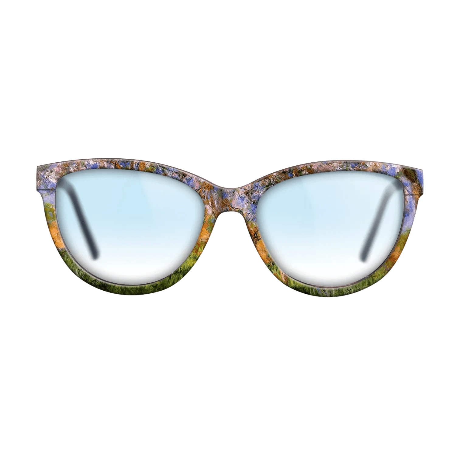 Oil Painting on Straight Grain Walnut: Rococo - Giverny in Springtime, 1899 - 1900 - Claude Monet - The Maiden - Cat - 1034 - SIRIS wood optic