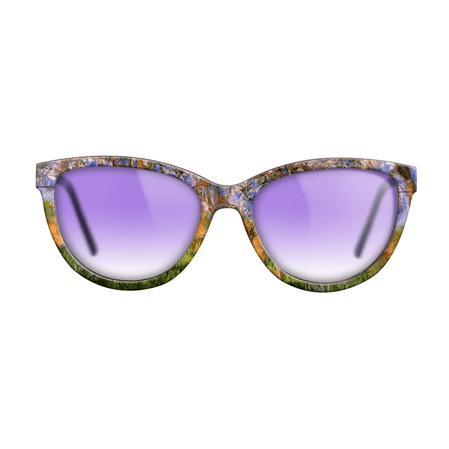 Oil Painting on Straight Grain Walnut: Rococo - Giverny in Springtime, 1899 - 1900 - Claude Monet - The Maiden - Cat - 1034 - SIRIS wood optic