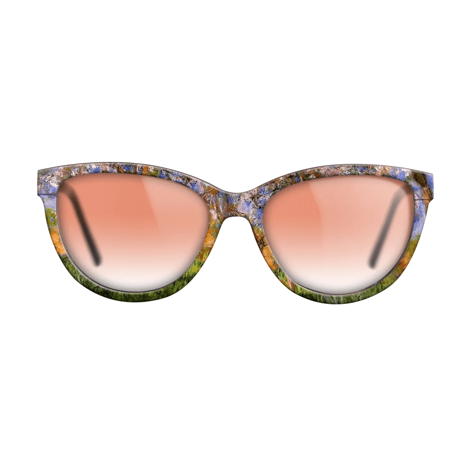 Oil Painting on Straight Grain Walnut: Rococo - Giverny in Springtime, 1899 - 1900 - Claude Monet - The Maiden - Cat - 1034 - SIRIS wood optic