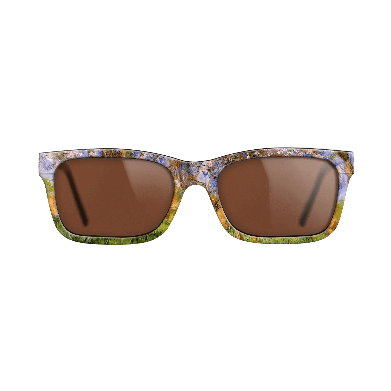 Oil Painting on Straight Grain Walnut: Rococo - Giverny in Springtime, 1899 - 1900 - Claude Monet - The Sage - Rectangle - 1034 - SIRIS wood optic