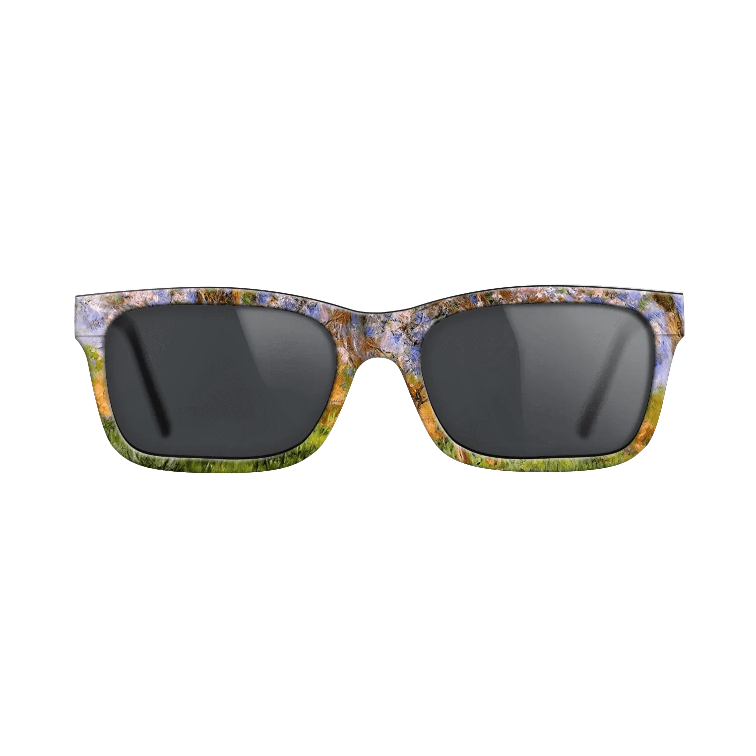 Oil Painting on Straight Grain Walnut: Rococo - Giverny in Springtime, 1899 - 1900 - Claude Monet - The Sage - Rectangle - 1034 - SIRIS wood optic