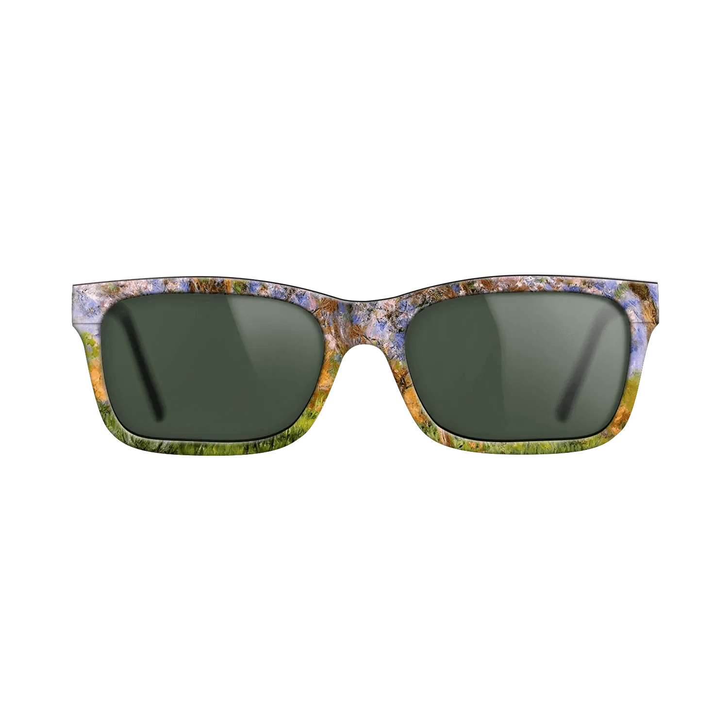 Oil Painting on Straight Grain Walnut: Rococo - Giverny in Springtime, 1899 - 1900 - Claude Monet - The Sage - Rectangle - 1034 - SIRIS wood optic