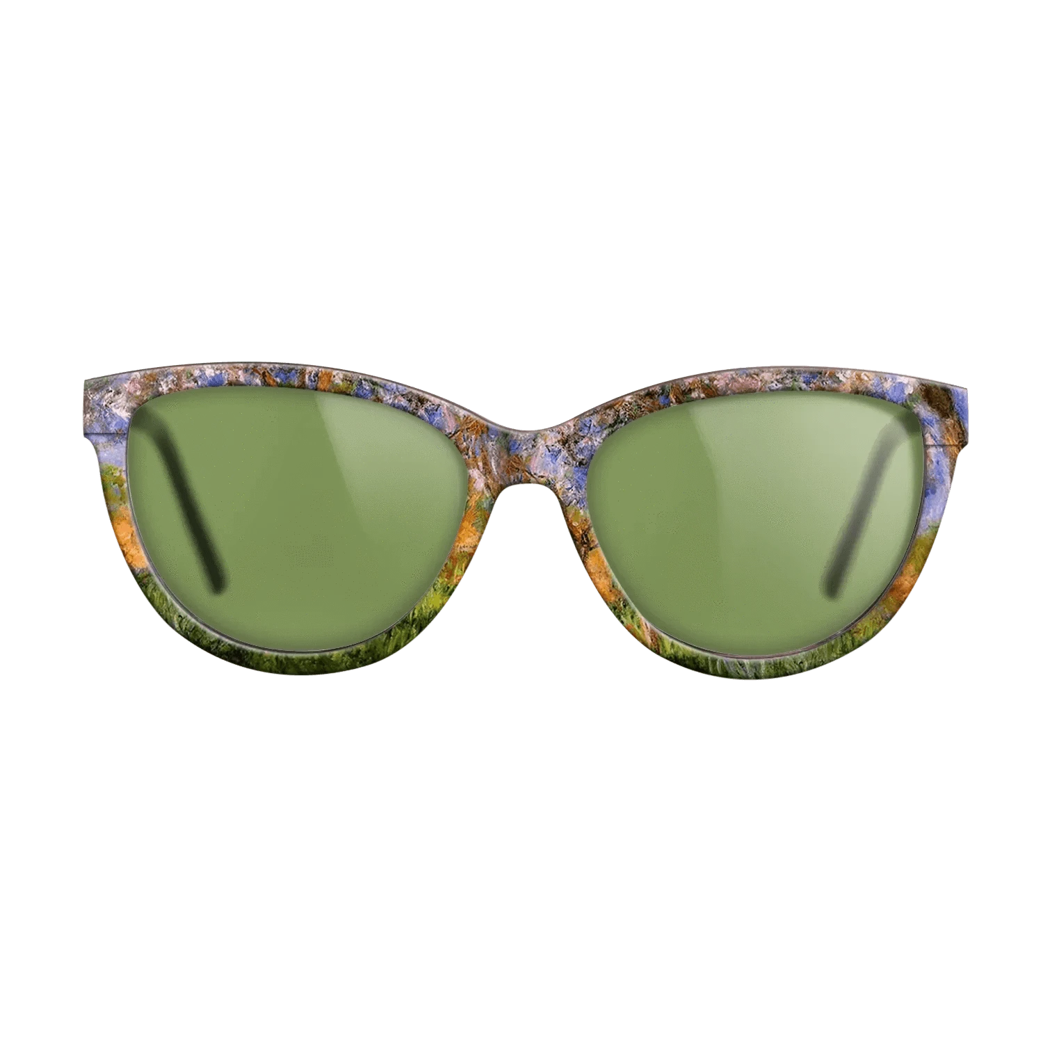 Oil Painting on Straight Grain Walnut: Rococo - Giverny in Springtime, 1899 - 1900 - Claude Monet - The Maiden - Cat - 1034 - SIRIS wood optic