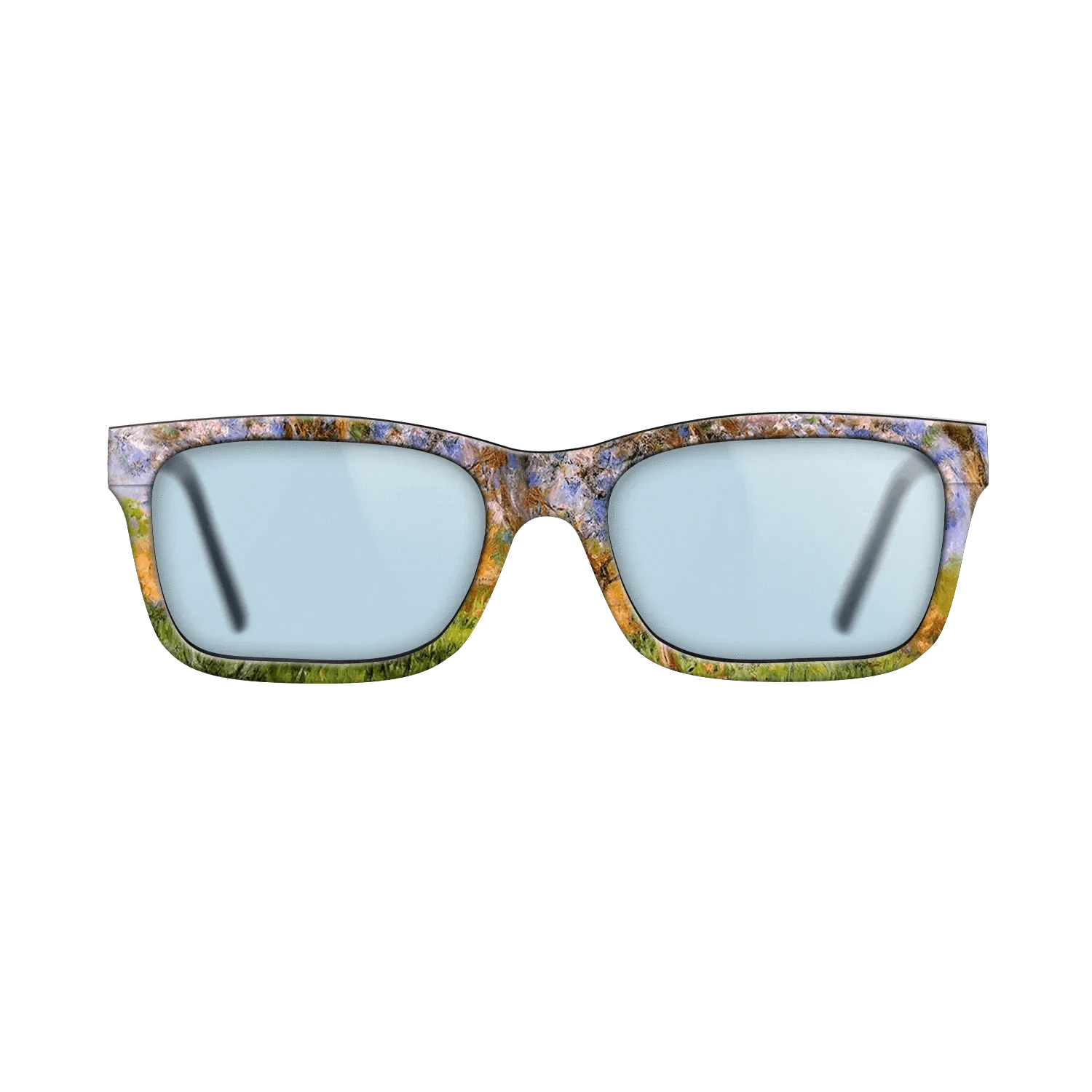 Oil Painting on Straight Grain Walnut: Rococo - Giverny in Springtime, 1899 - 1900 - Claude Monet - The Sage - Rectangle - 1034 - SIRIS wood optic