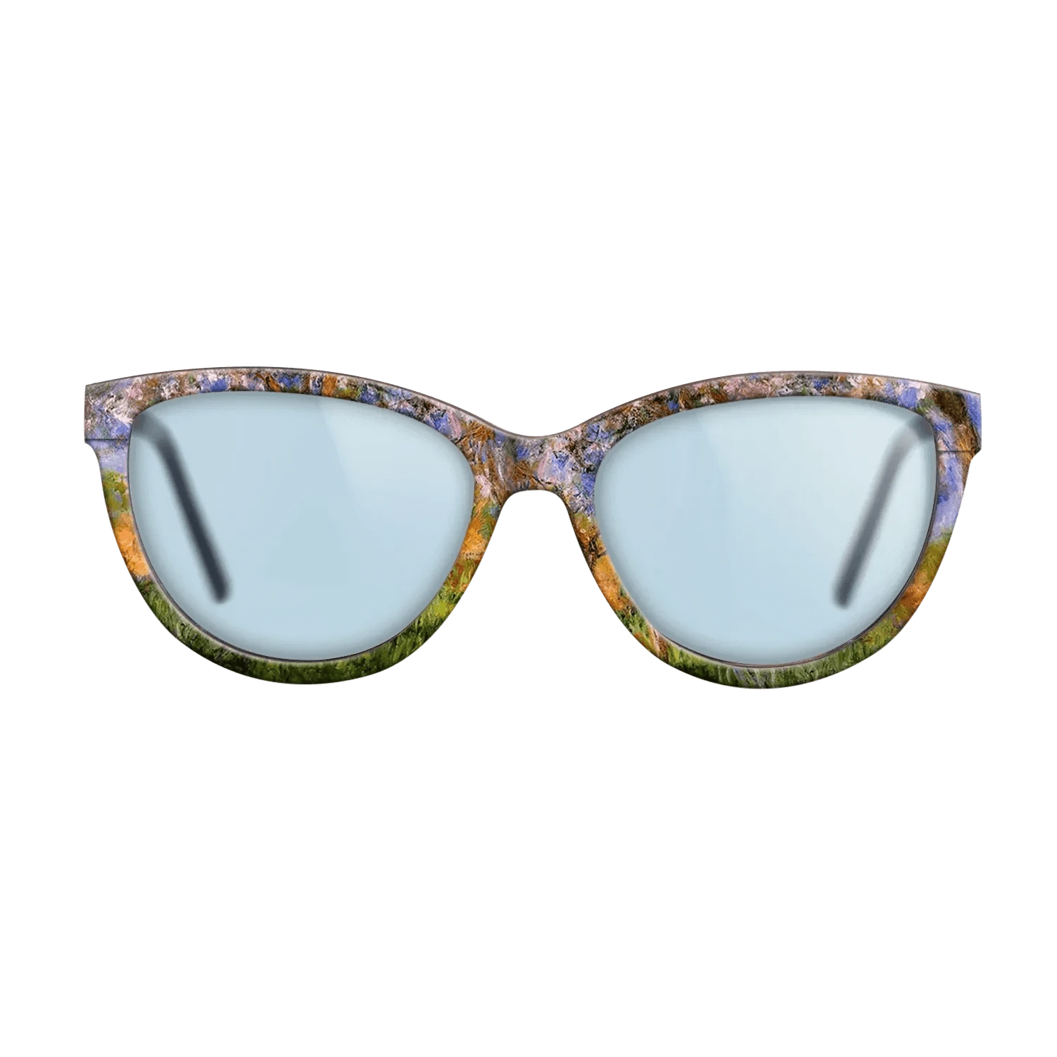 Oil Painting on Straight Grain Walnut: Rococo - Giverny in Springtime, 1899 - 1900 - Claude Monet - The Maiden - Cat - 1034 - SIRIS wood optic