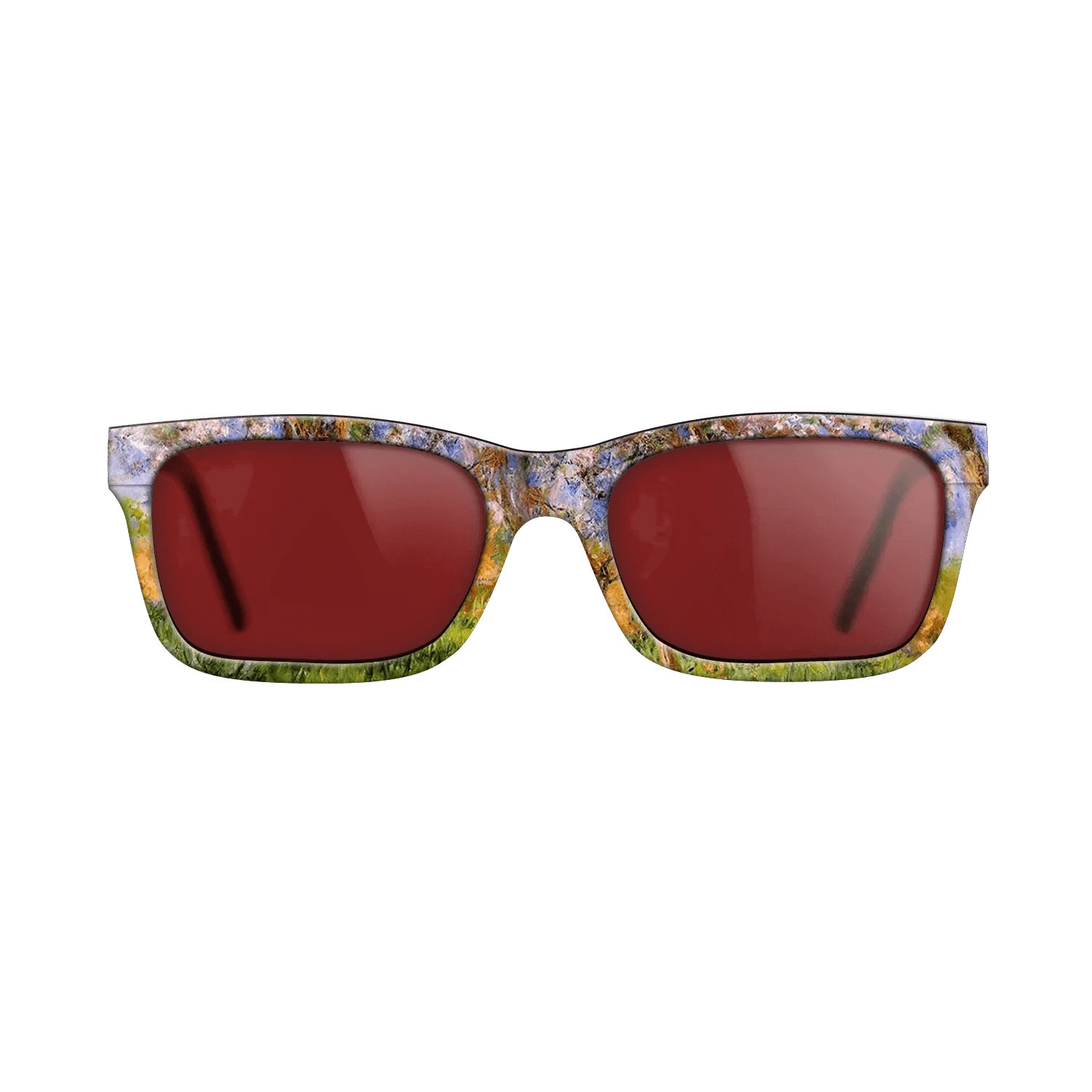 Oil Painting on Straight Grain Walnut: Rococo - Giverny in Springtime, 1899 - 1900 - Claude Monet - The Sage - Rectangle - 1034 - SIRIS wood optic