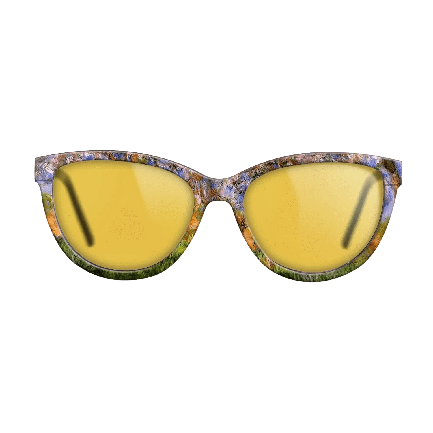 Oil Painting on Straight Grain Walnut: Rococo - Giverny in Springtime, 1899 - 1900 - Claude Monet - The Maiden - Cat - 1034 - SIRIS wood optic