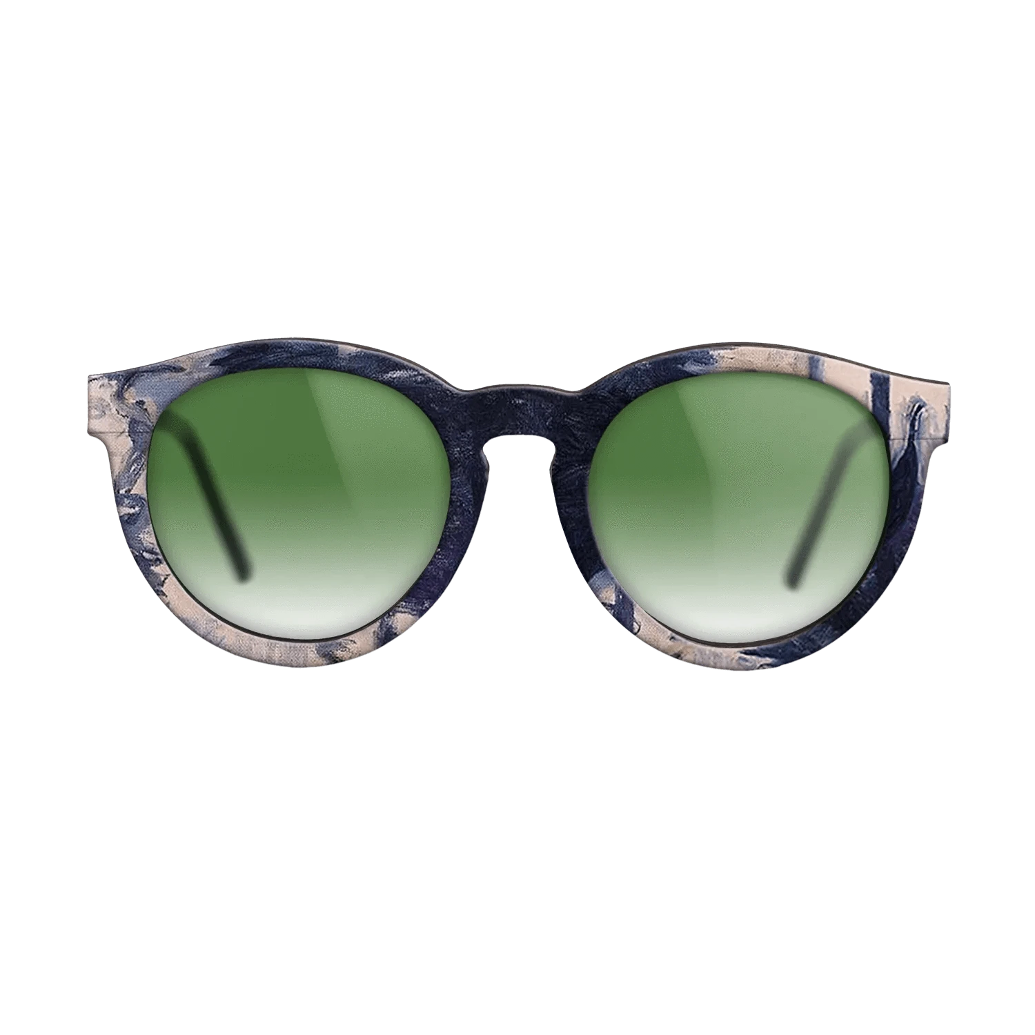 Oil Painting on Straight Grain Walnut: Rococo - Gondola in Venice, 1908 - Claude Monet - The Rebel - Round - 1859 - SIRIS wood optic