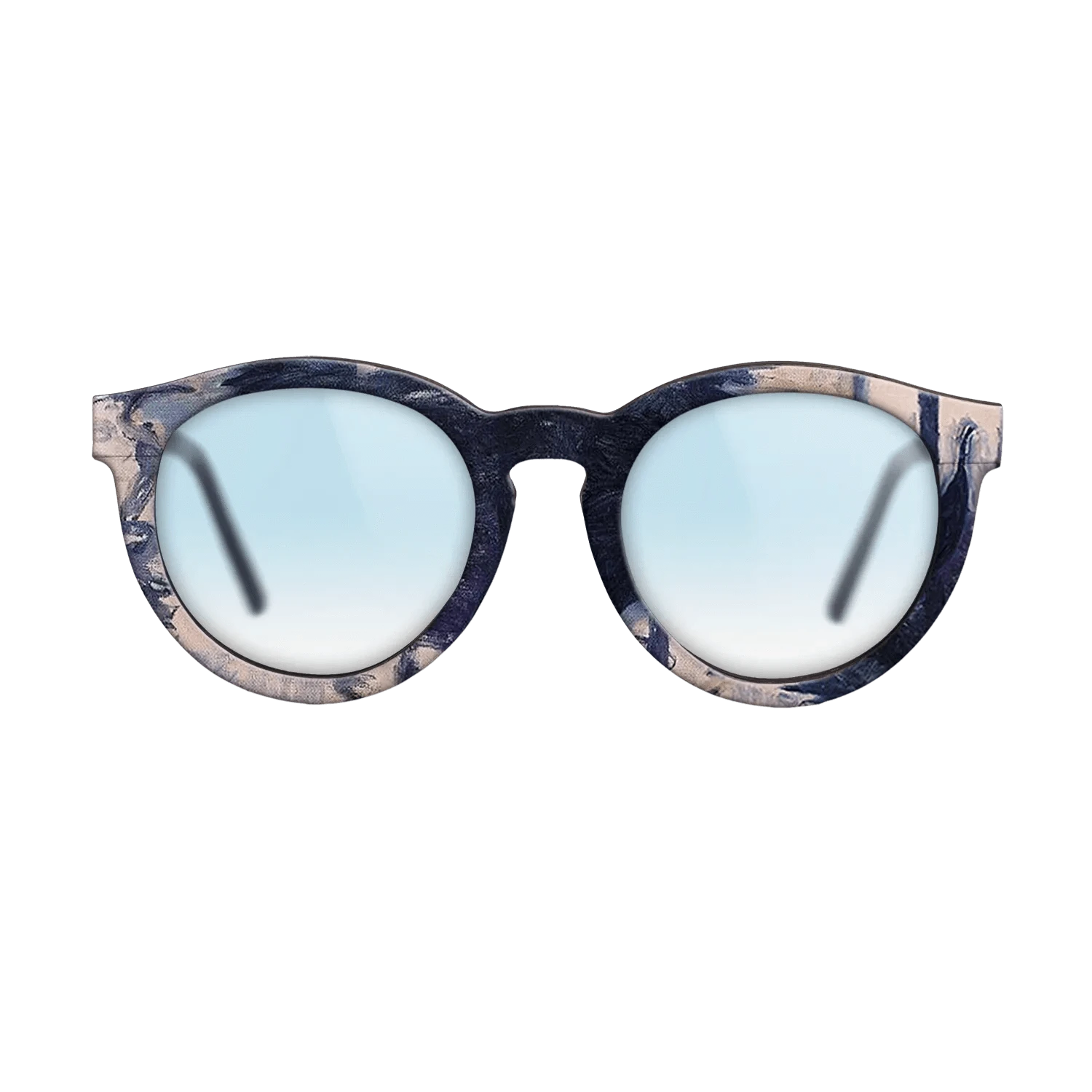 Oil Painting on Straight Grain Walnut: Rococo - Gondola in Venice, 1908 - Claude Monet - The Rebel - Round - 1859 - SIRIS wood optic