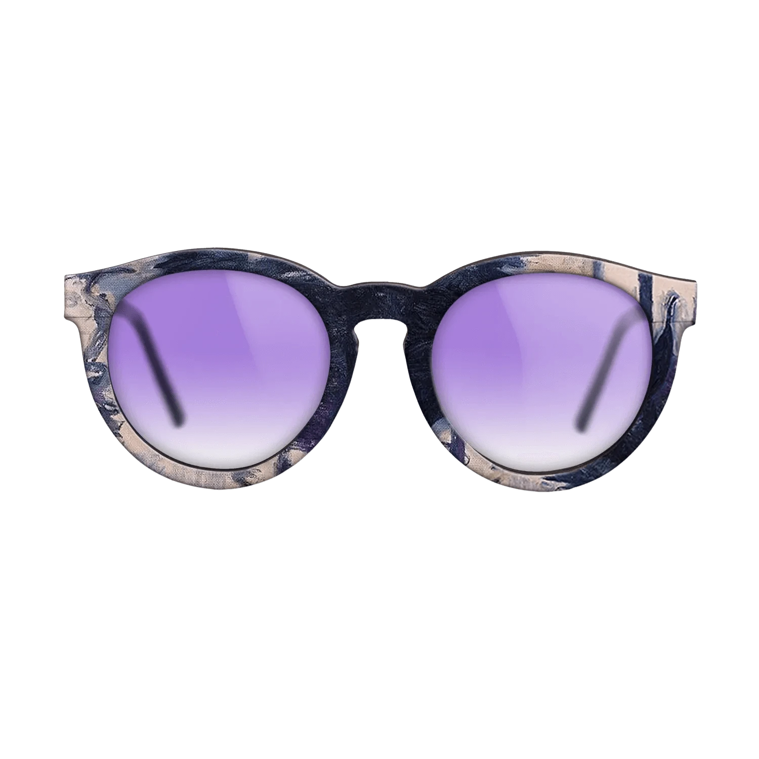 Oil Painting on Straight Grain Walnut: Rococo - Gondola in Venice, 1908 - Claude Monet - The Rebel - Round - 1859 - SIRIS wood optic