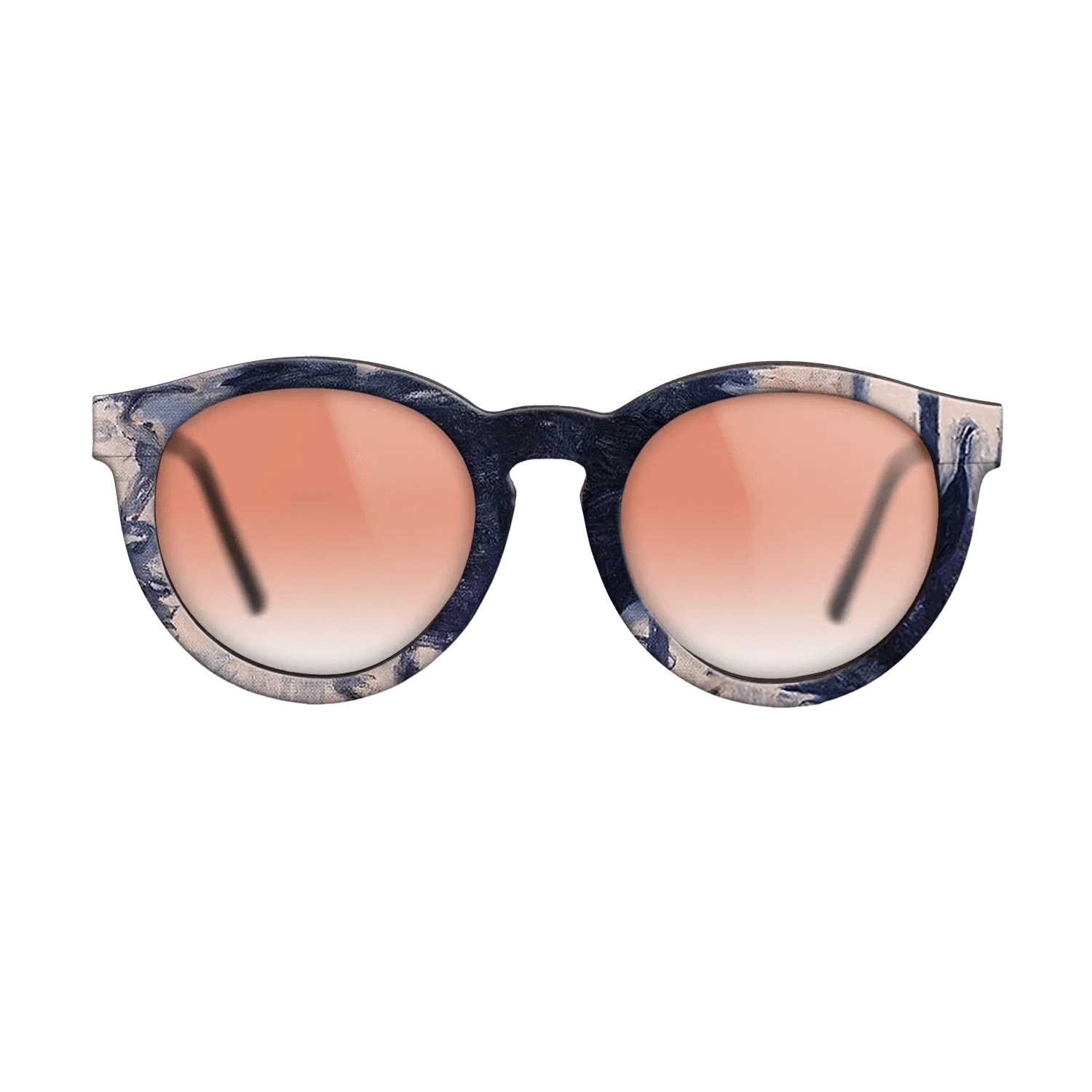 Oil Painting on Straight Grain Walnut: Rococo - Gondola in Venice, 1908 - Claude Monet - The Rebel - Round - 1859 - SIRIS wood optic