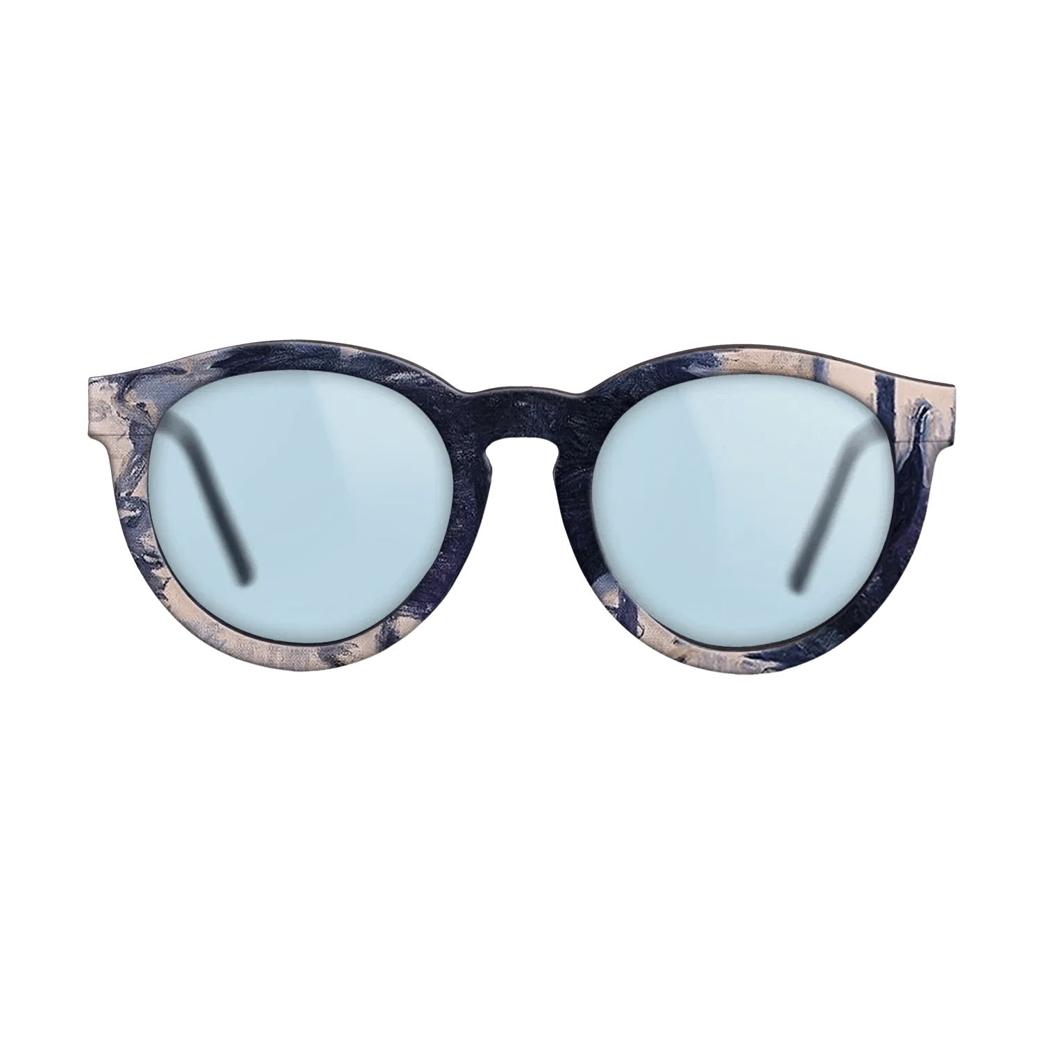 Oil Painting on Straight Grain Walnut: Rococo - Gondola in Venice, 1908 - Claude Monet - The Rebel - Round - 1859 - SIRIS wood optic