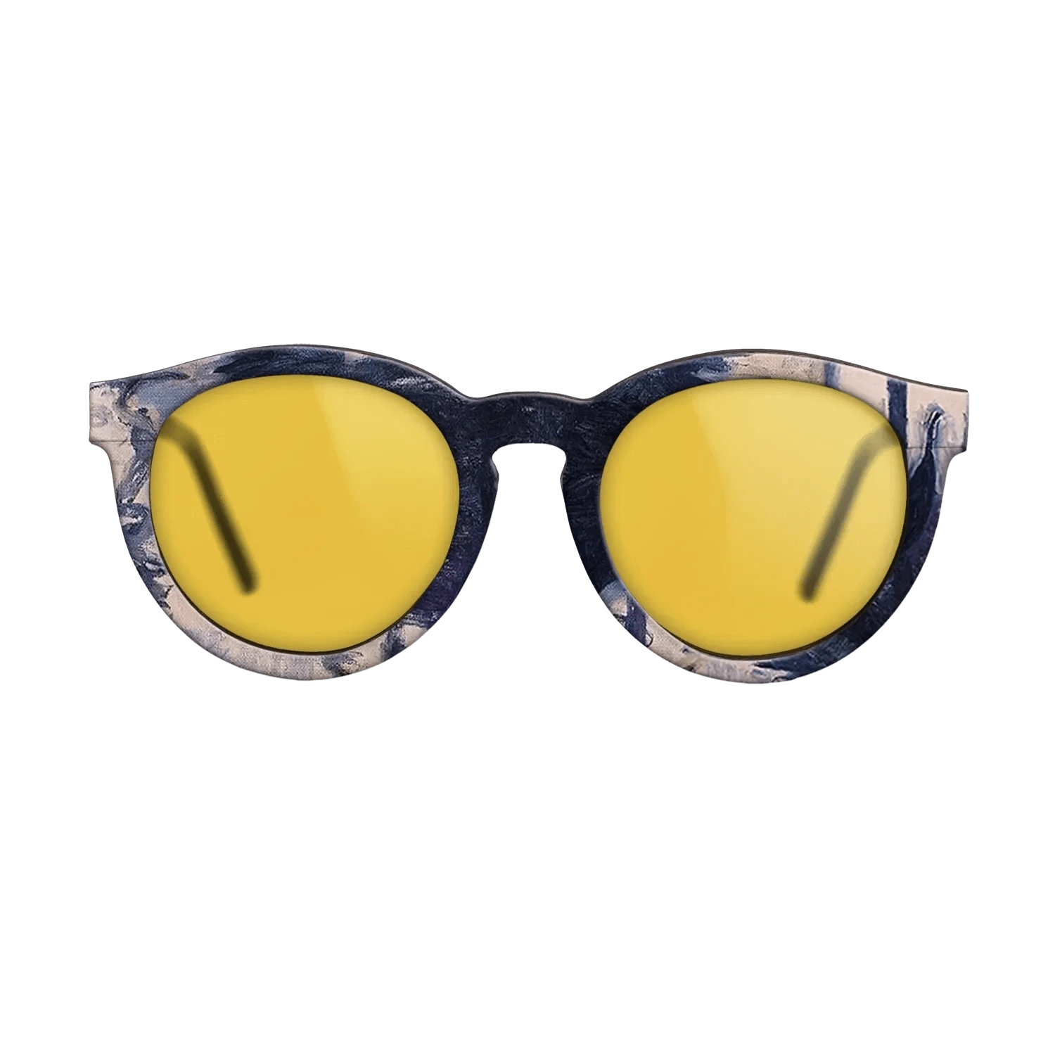 Oil Painting on Straight Grain Walnut: Rococo - Gondola in Venice, 1908 - Claude Monet - The Rebel - Round - 1859 - SIRIS wood optic