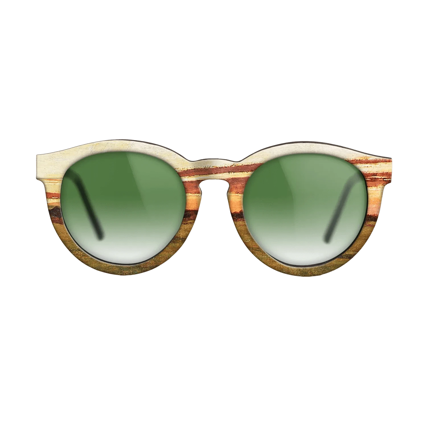 Oil Painting on Straight Grain Walnut: Rococo - Haystacks at Chailly, 1865 - Claude Monet - The Rebel - Round - 1012 - SIRIS wood optic