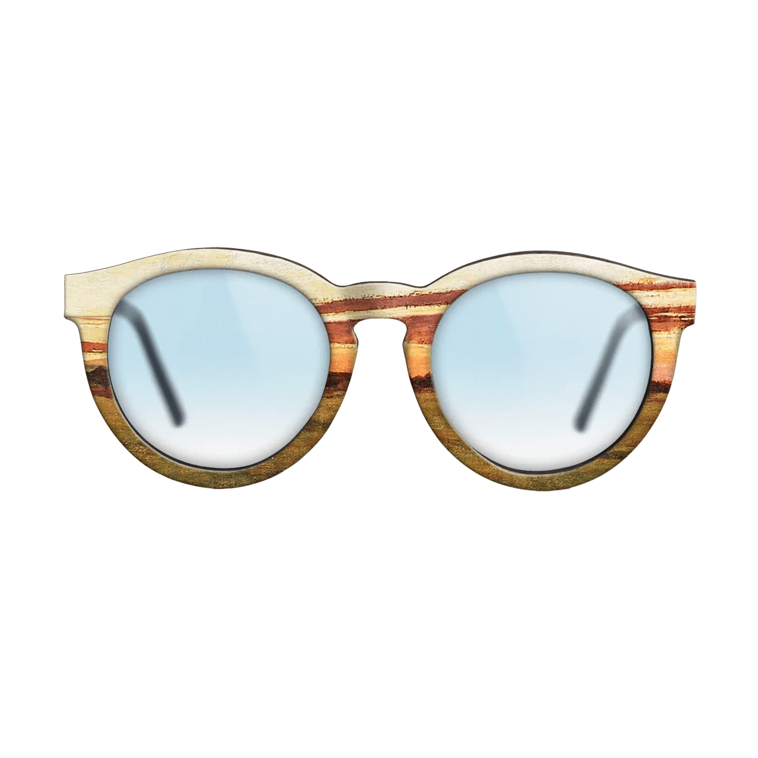 Oil Painting on Straight Grain Walnut: Rococo - Haystacks at Chailly, 1865 - Claude Monet - The Rebel - Round - 1012 - SIRIS wood optic