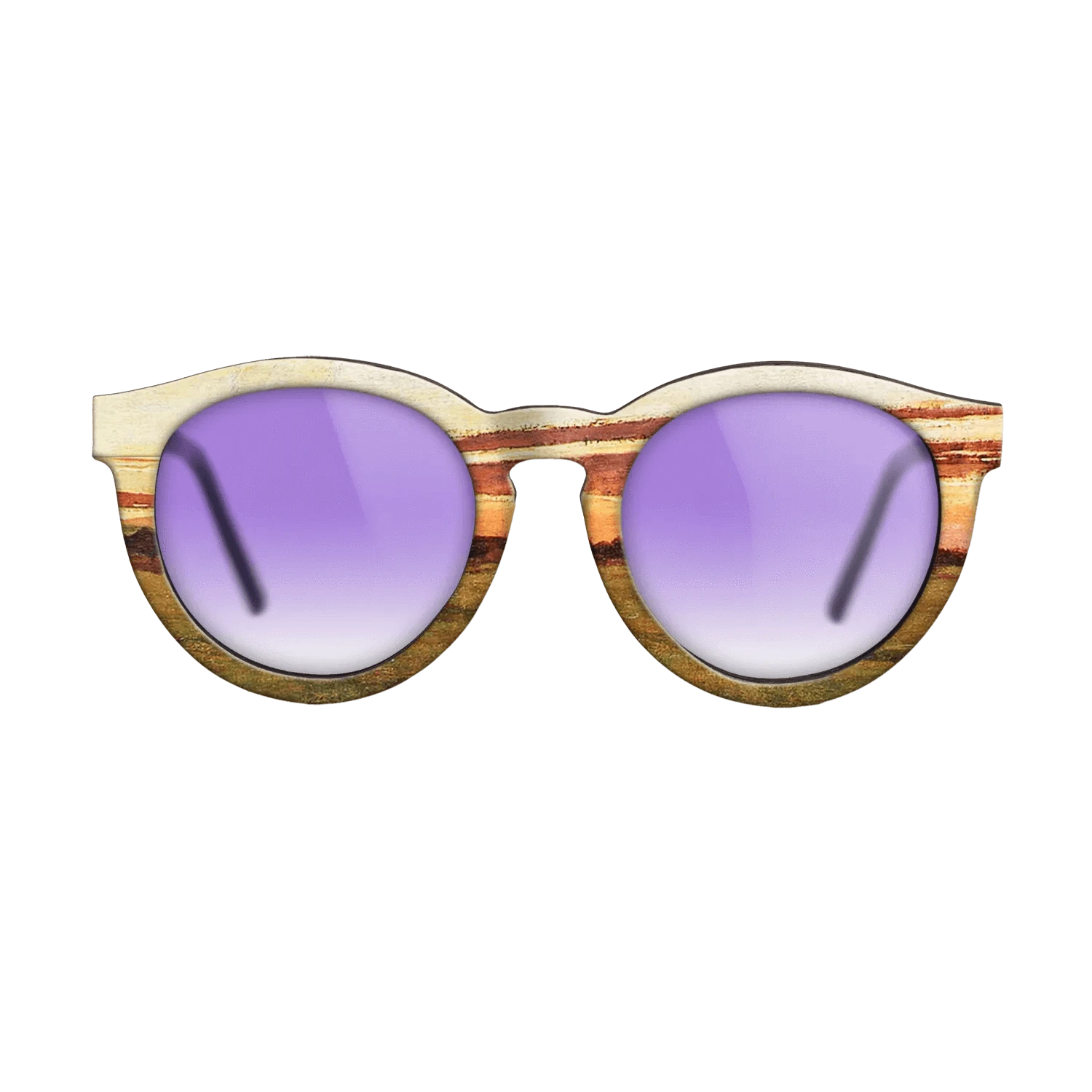 Oil Painting on Straight Grain Walnut: Rococo - Haystacks at Chailly, 1865 - Claude Monet - The Rebel - Round - 1012 - SIRIS wood optic