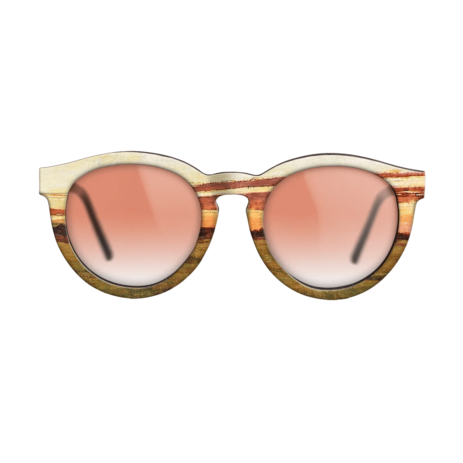 Oil Painting on Straight Grain Walnut: Rococo - Haystacks at Chailly, 1865 - Claude Monet - The Rebel - Round - 1012 - SIRIS wood optic