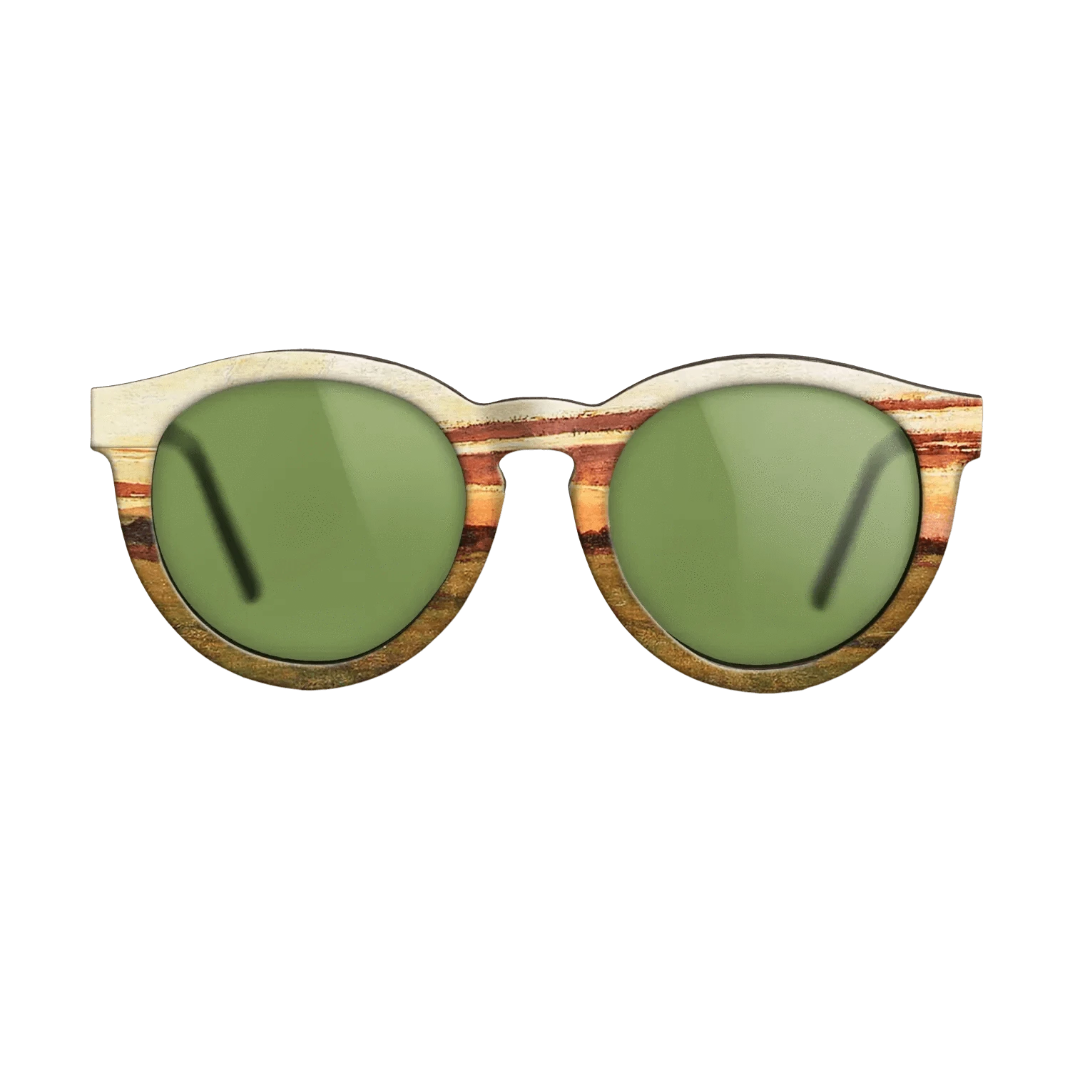 Oil Painting on Straight Grain Walnut: Rococo - Haystacks at Chailly, 1865 - Claude Monet - The Rebel - Round - 1012 - SIRIS wood optic