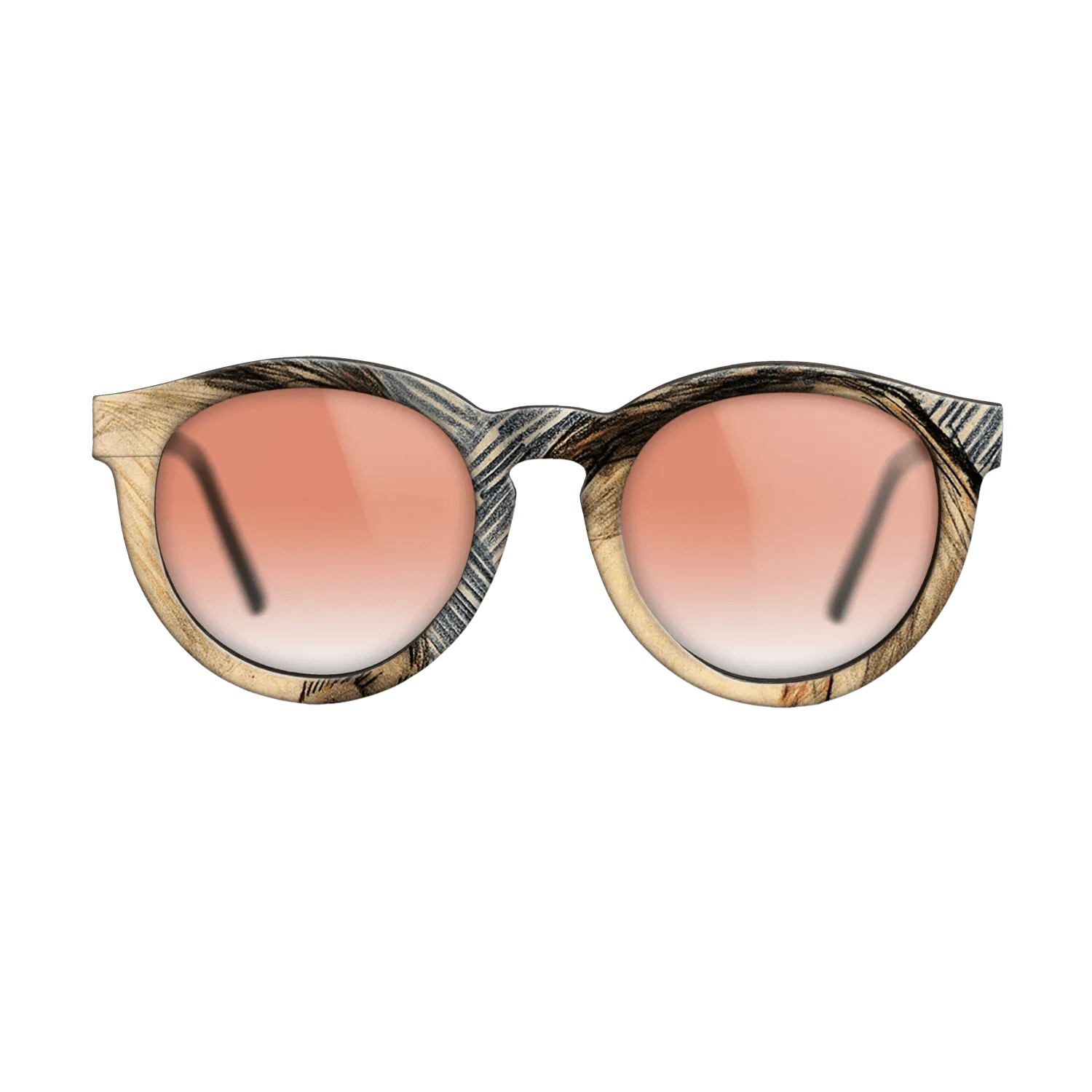 Oil Painting on Straight Grain Walnut: Rococo - Head of a Man (Possibly Theo van Gogh), 1887 - Vincent van Gogh - The Rebel - Round - 1931 - SIRIS wood optic